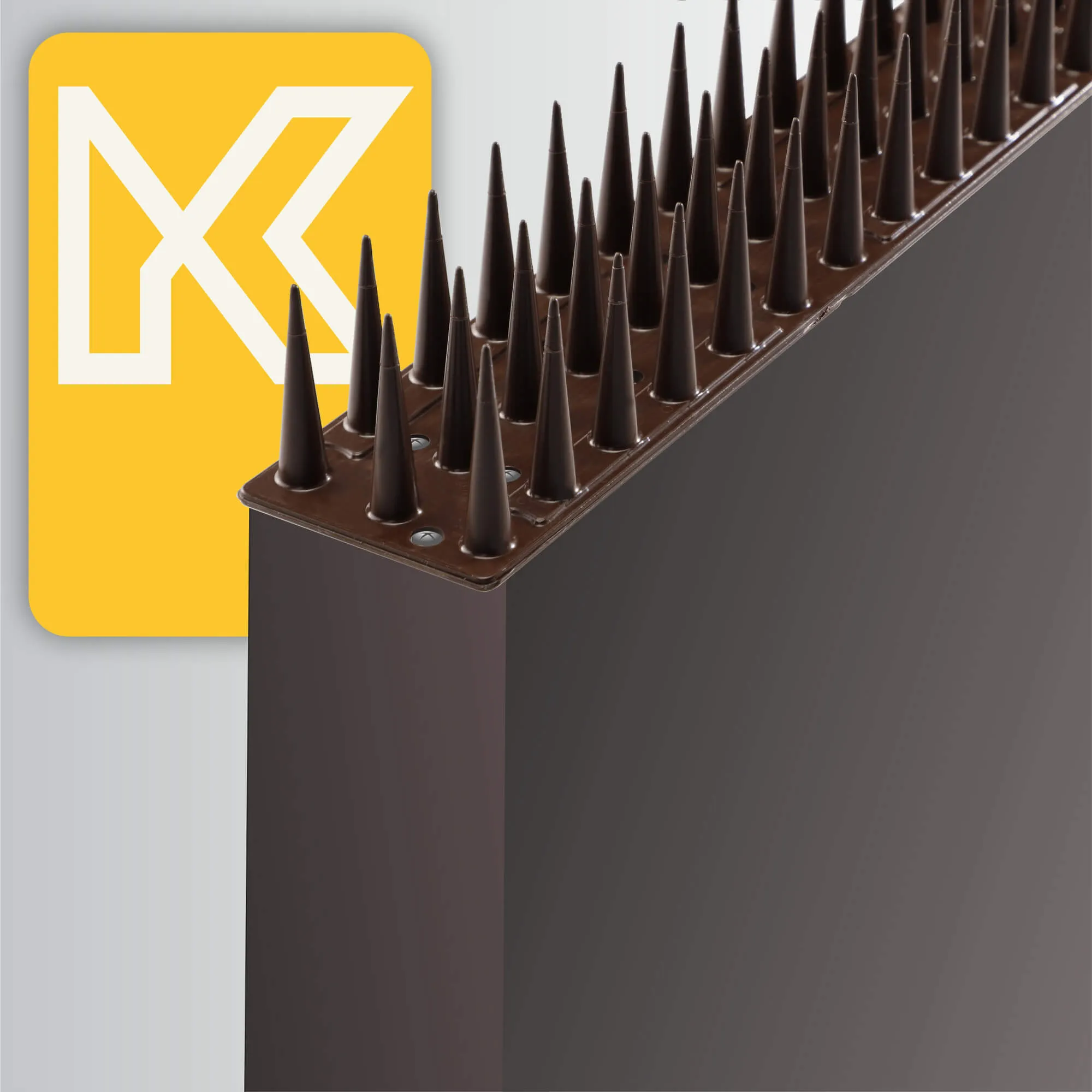 „Arcas“ plastikiniai paukščių atbaidymo smaigai, rudi, 24 vnt.