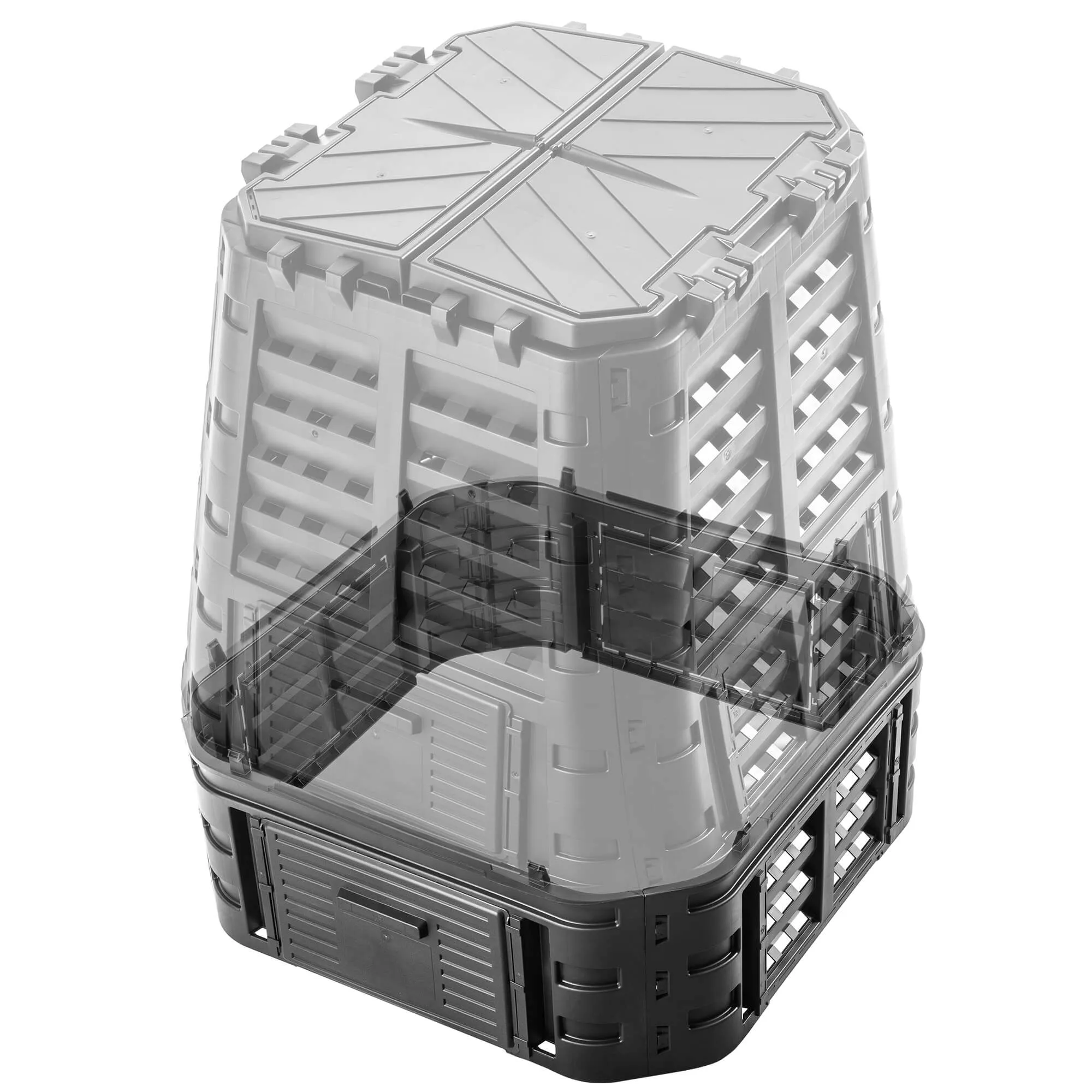 „Togiak“ 260 l kompostinės prailginimo modulis, juodas