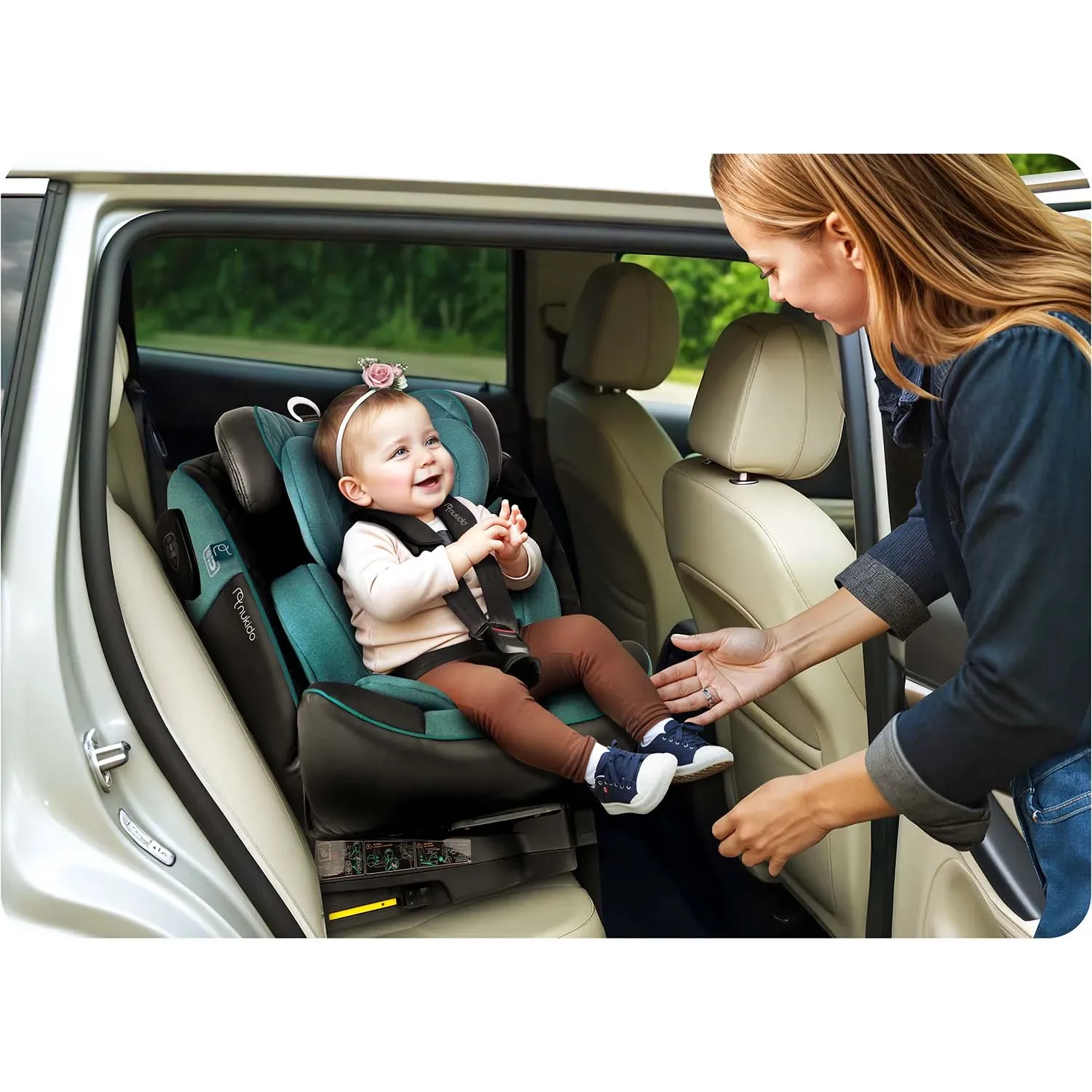 „Nukido Prestige Line“ automobilinė kėdutė, juoda ir mėlyna, 0-36 kg, ISOFIX - nuotrauka 1