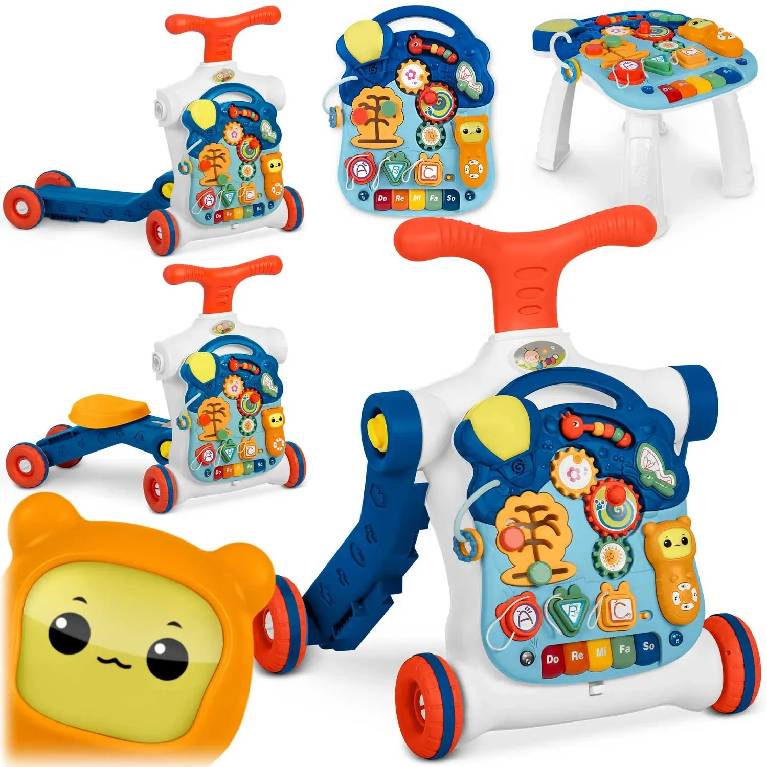 Ricokids 4 viename edukacinis stalas mėlynas 781900 - nuotrauka 1