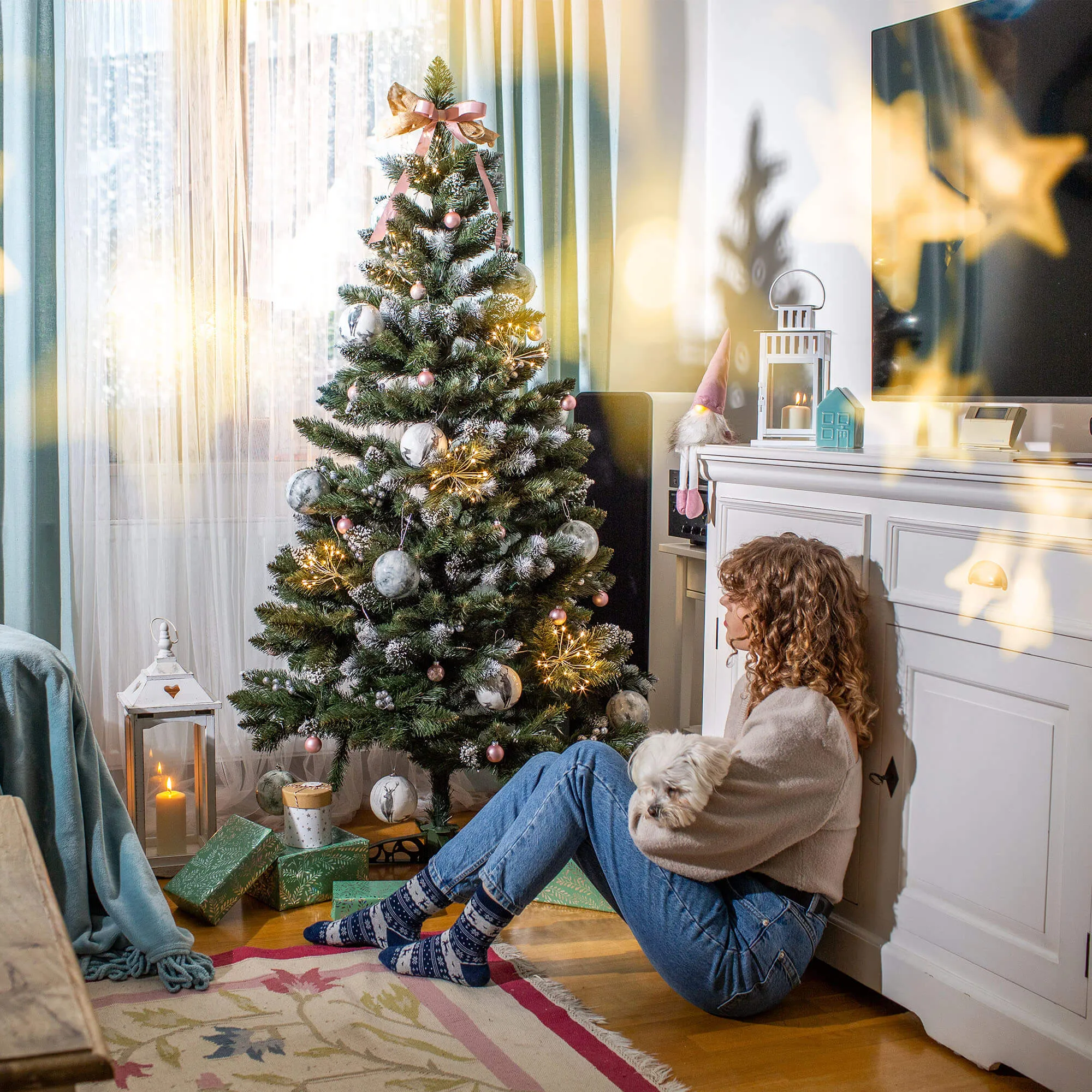 Dirbtinė Kalėdų eglutė, deimantinė pušis, Mantua, 180 cm