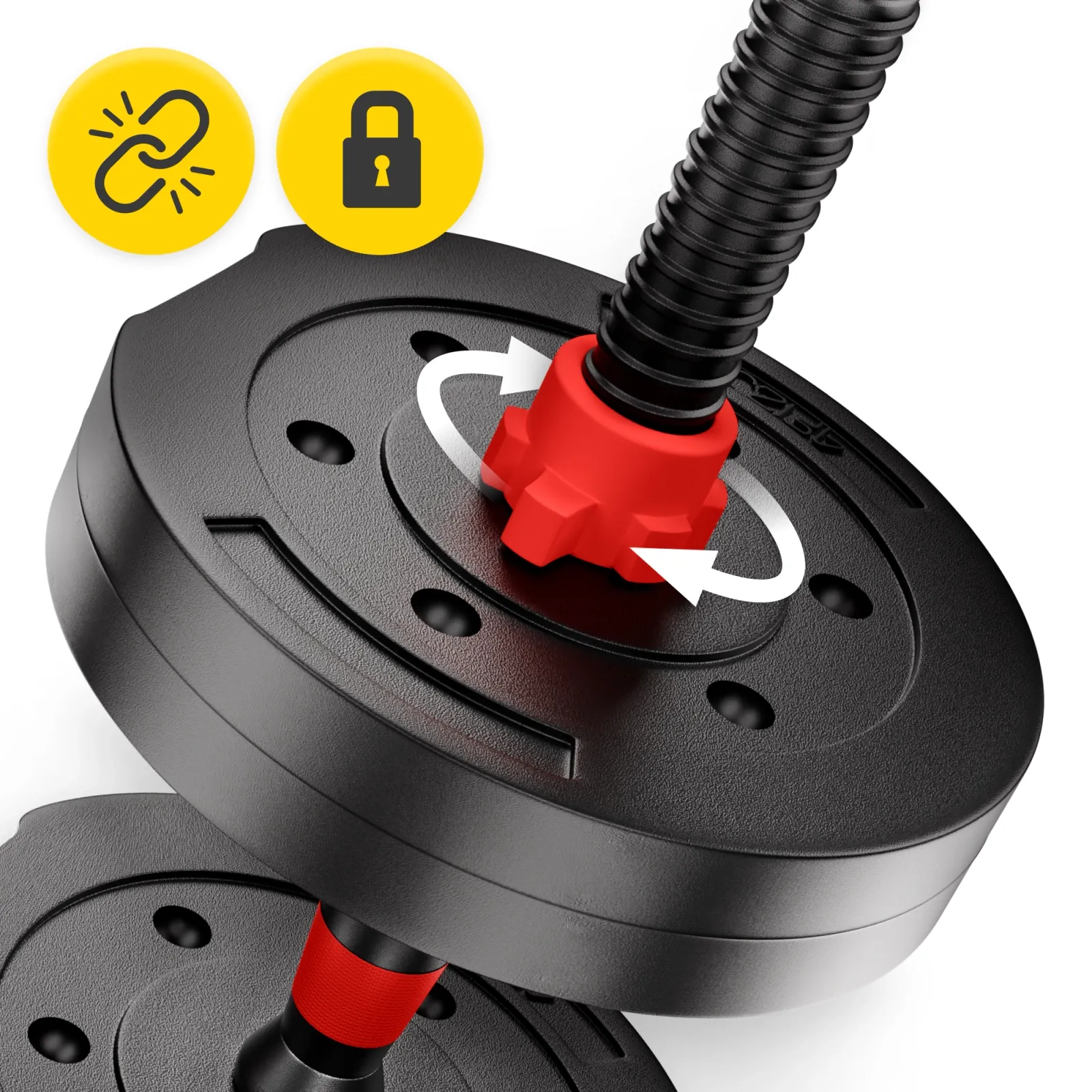 Bituminiai reguliuojamo svorio hanteliai 2 x 20 kg