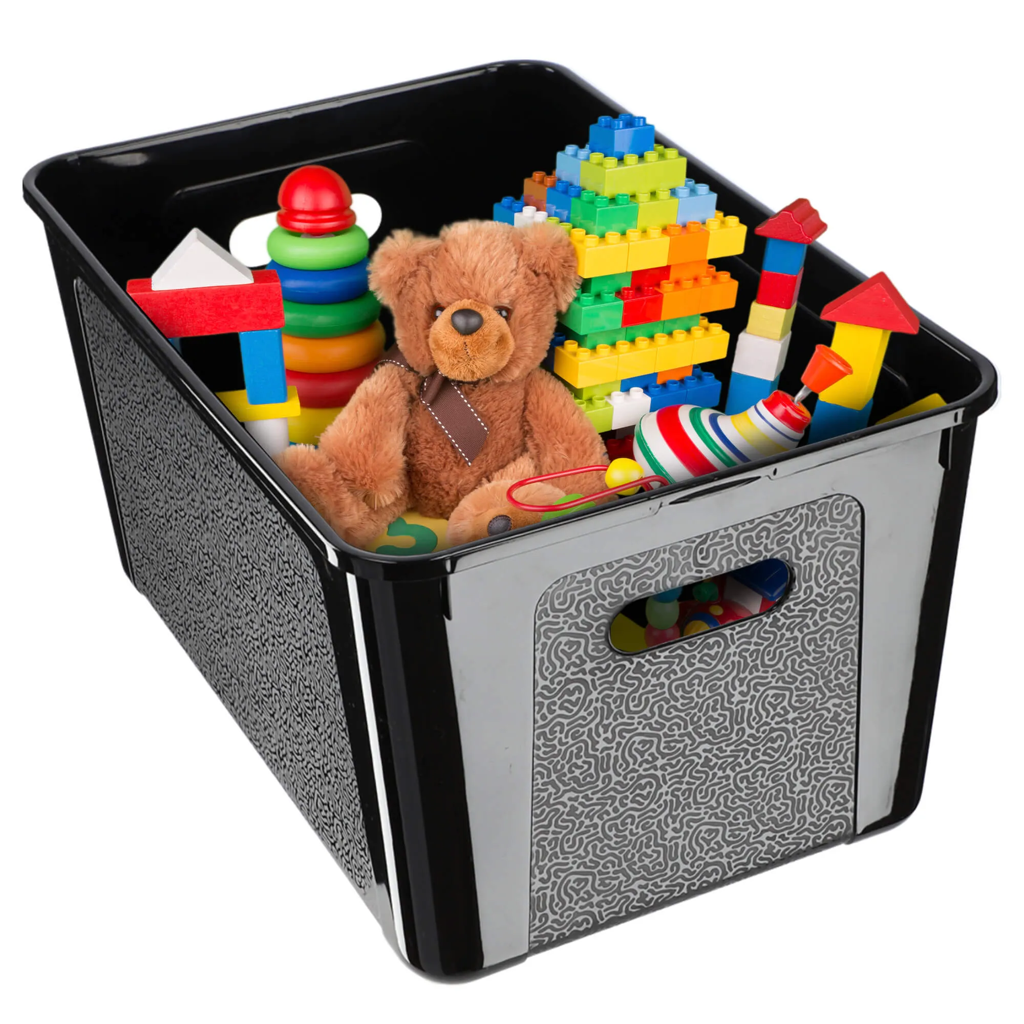 Dozza 17 l juodas laikymo konteineris su dangčiu