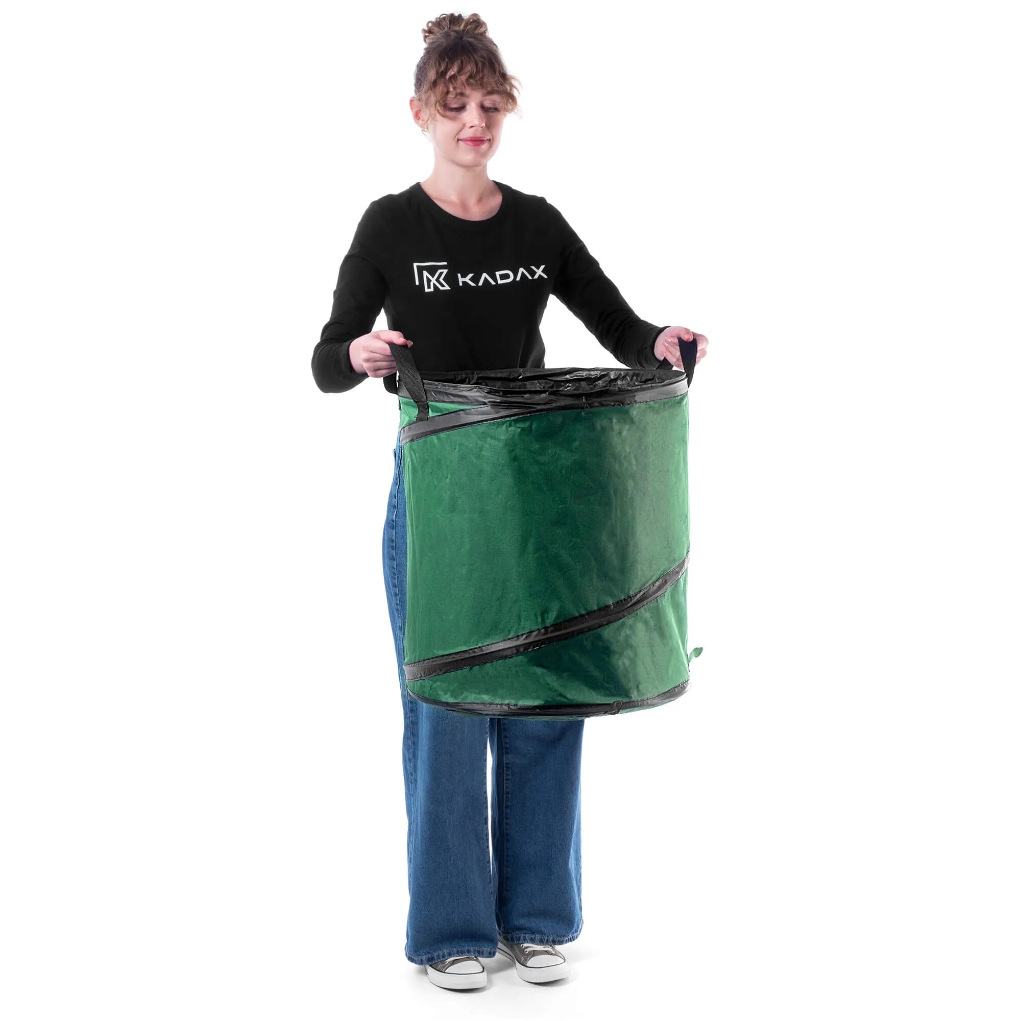 Vermenton 90 l sulankstomas sodo krepšys, žalias