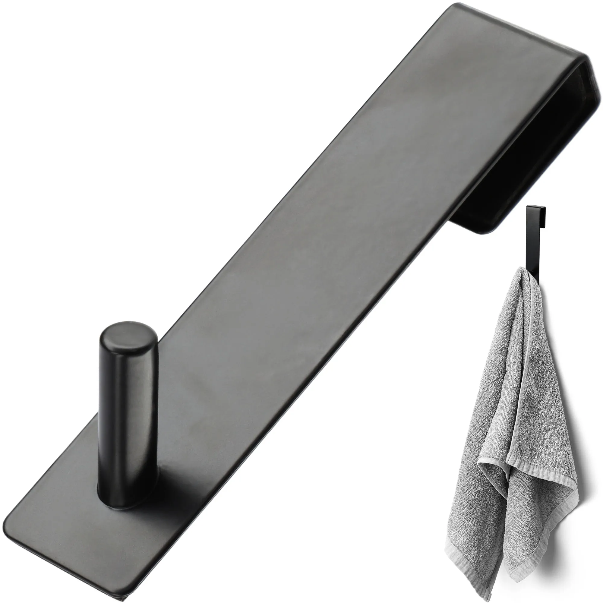 Besse durų kabliukai juodi, viengubi