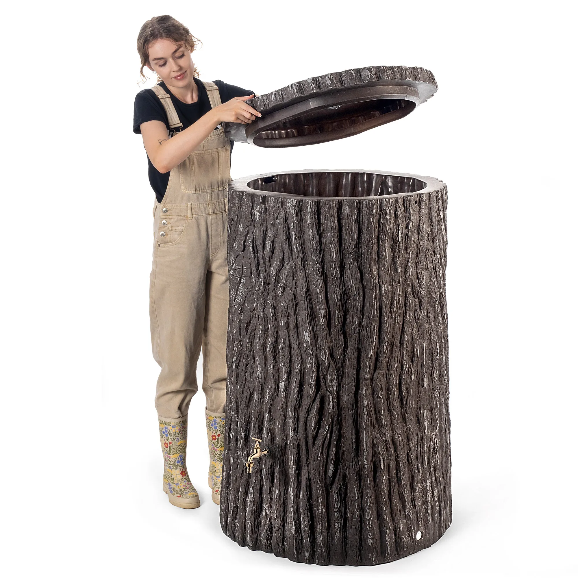 „Runco“ 475 l lietaus vandens bakas su prijungimo komplektu