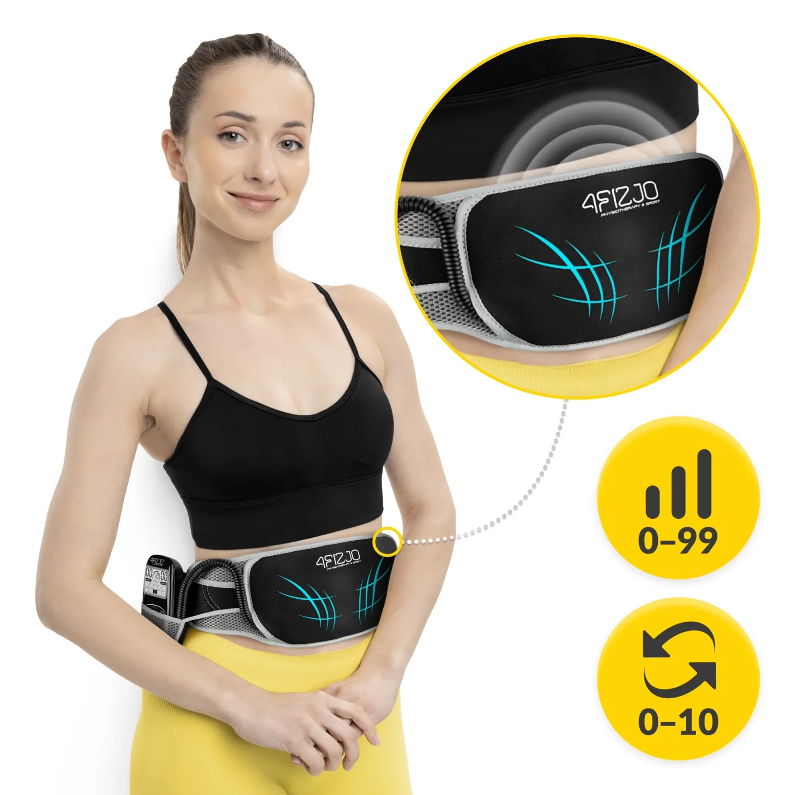 EMS diržo elektrostimuliatorius pilvo raumenims