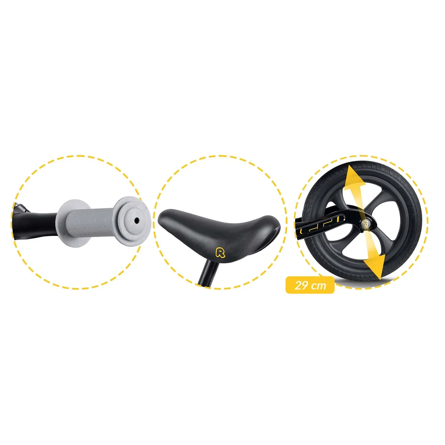 Ricokids FUNNU balansinis dviratis vaikams - nuotrauka 1