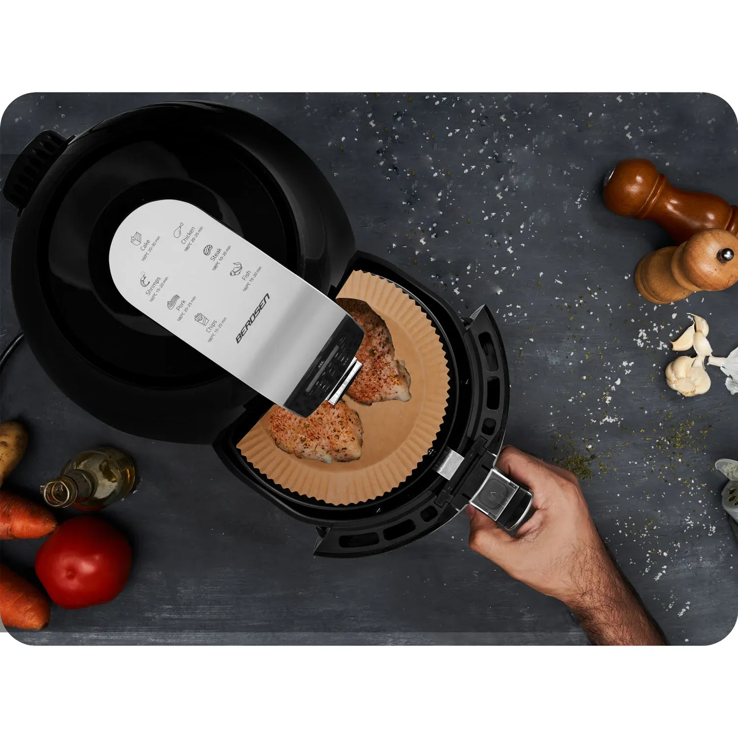 Kepimo popierius gruzdintuvei 16 cm Berdsen - 80 vnt. - nuotrauka 1