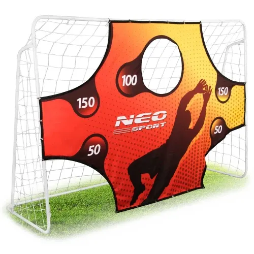 Futbolo vartai 245 x 155 x 80 cm + taikinio kilimėlis - nuotrauka 1