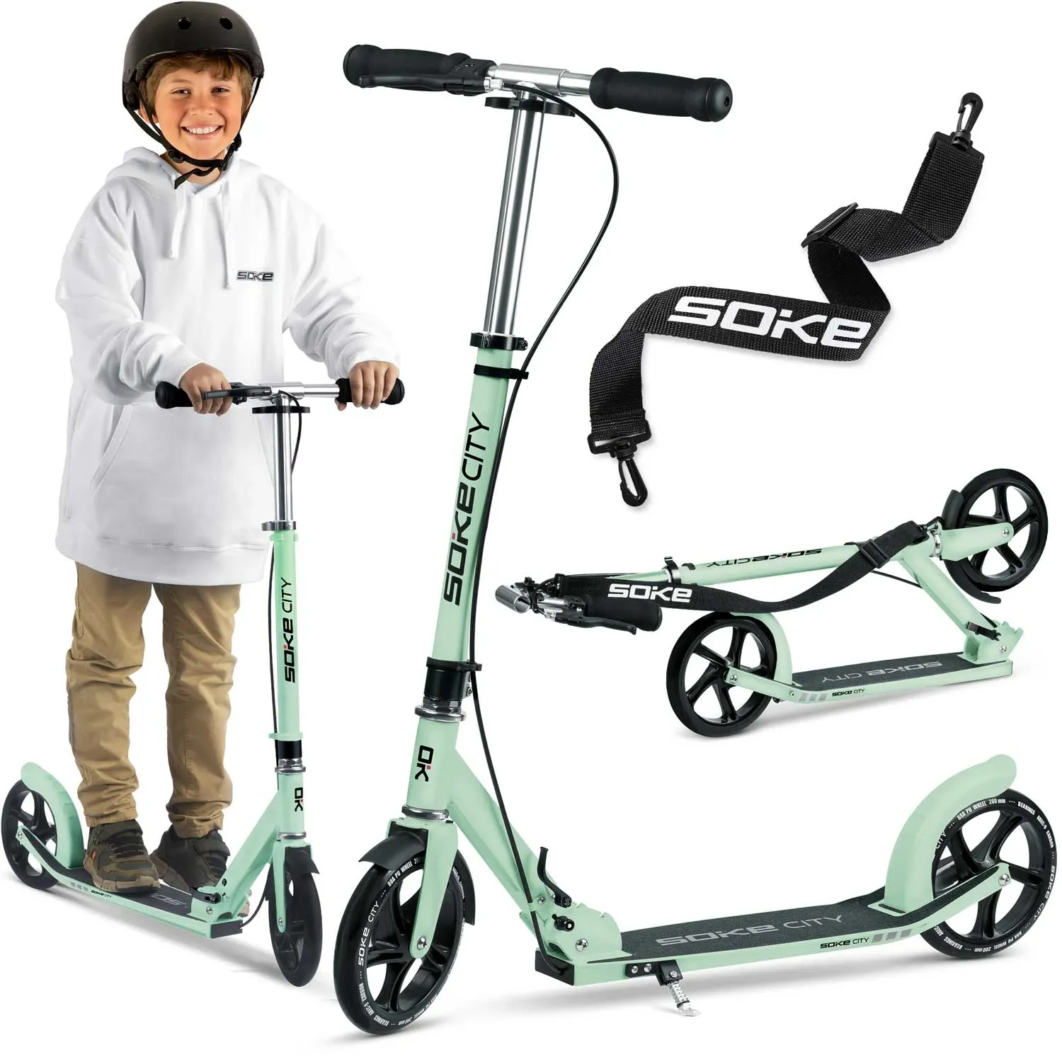 Soke City žalias paspirtukas - nuotrauka 1