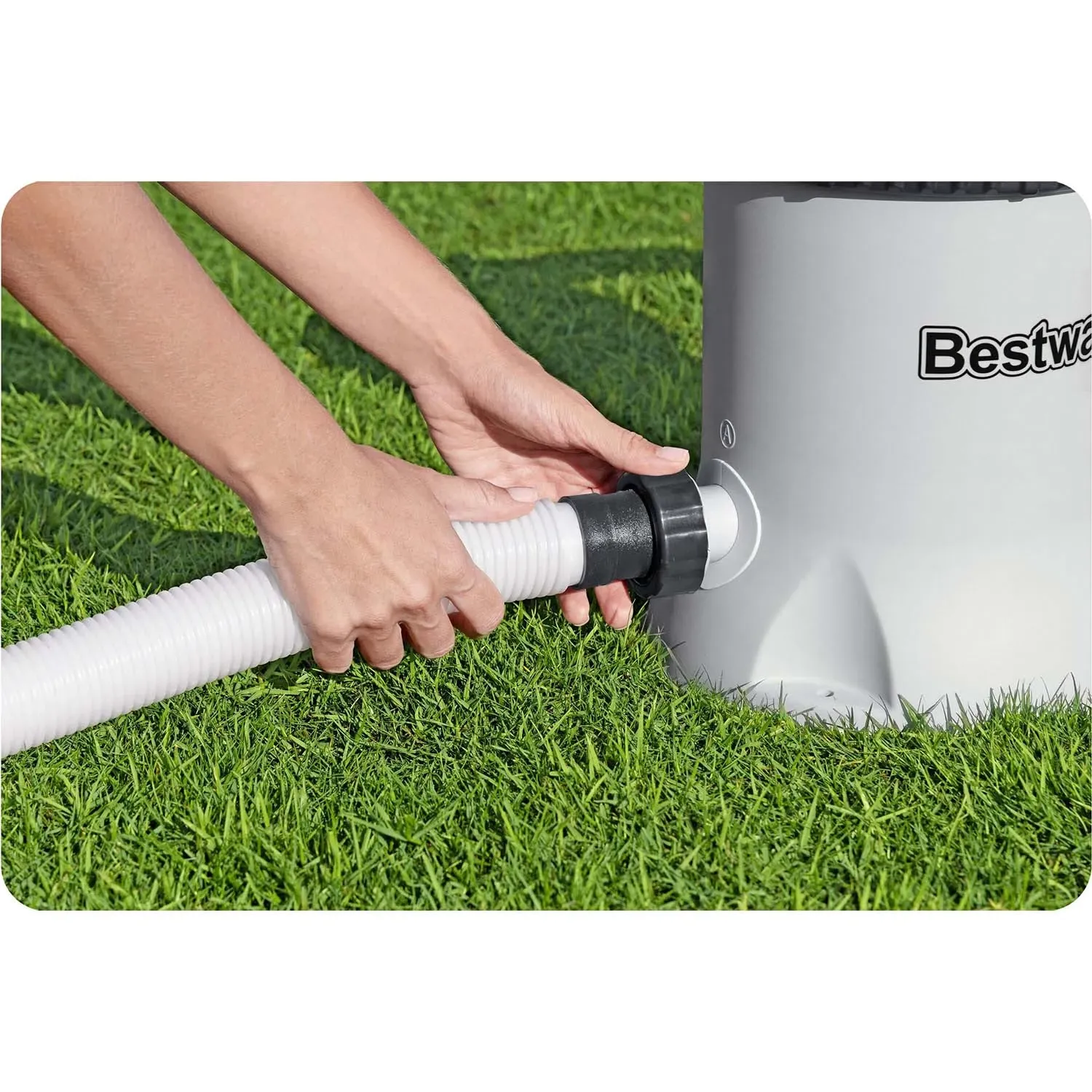 Baseino filtro pompa 5678 l/h + „Bestway“ 58870 filtro kamuoliukai - nuotrauka 1
