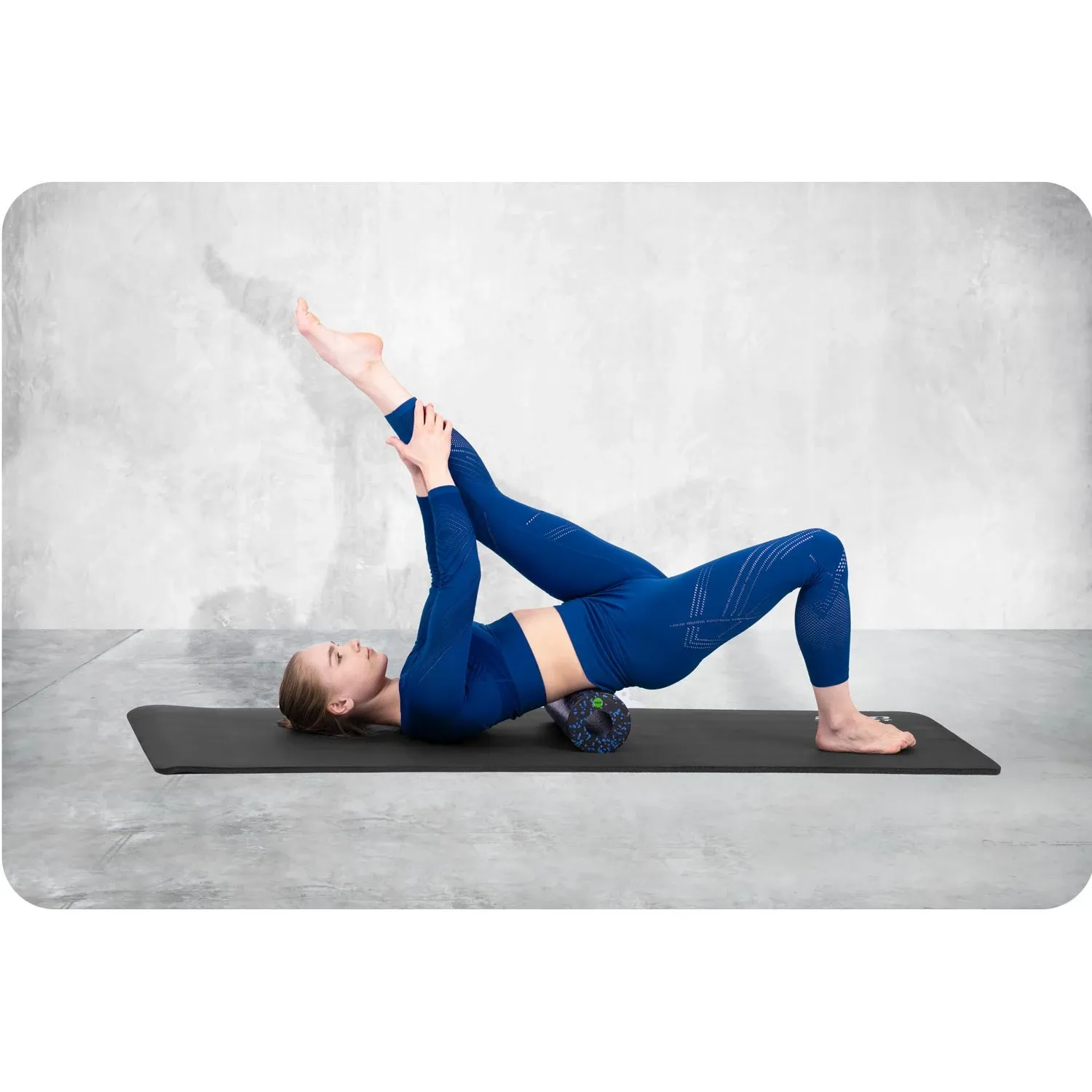 Mankštos volelis 33 x 14 cm NS-964 juodas ir mėlynas - nuotrauka 1