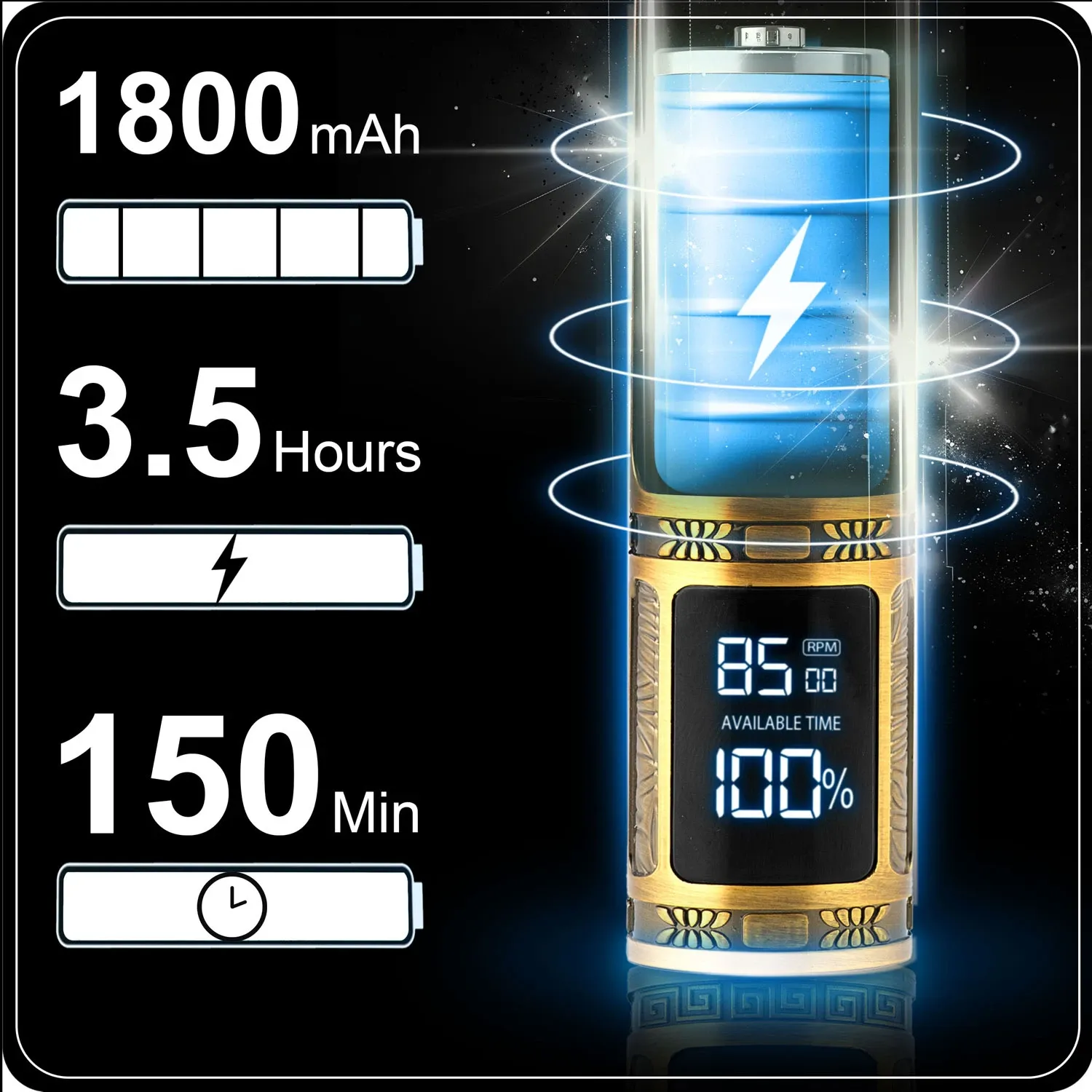 Berdsen BD-261 Gold Barber plaukų kirpimo mašinėlė - nuotrauka 1