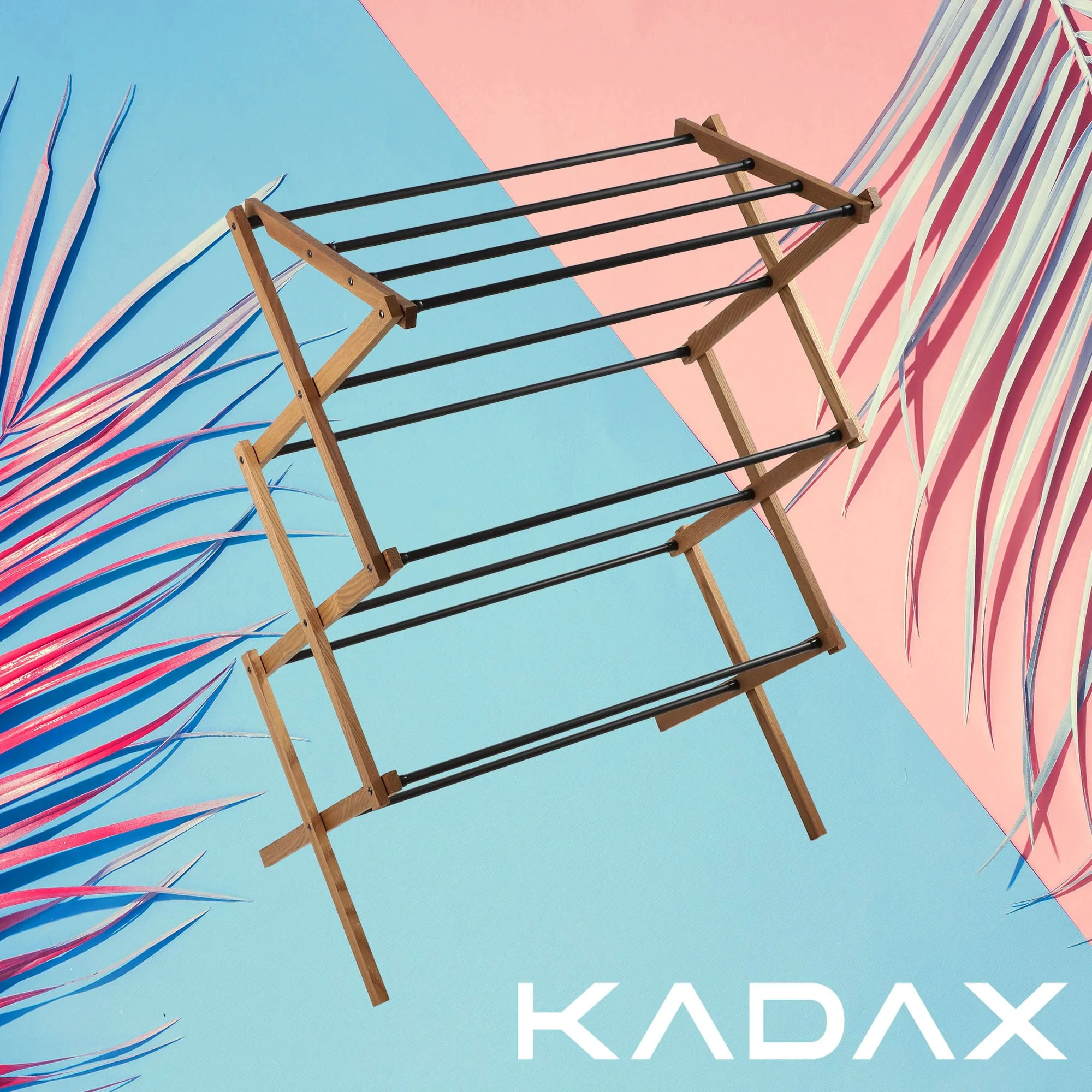 Ferrara medinė džiovyklė su plieniniais strypais, 60 cm