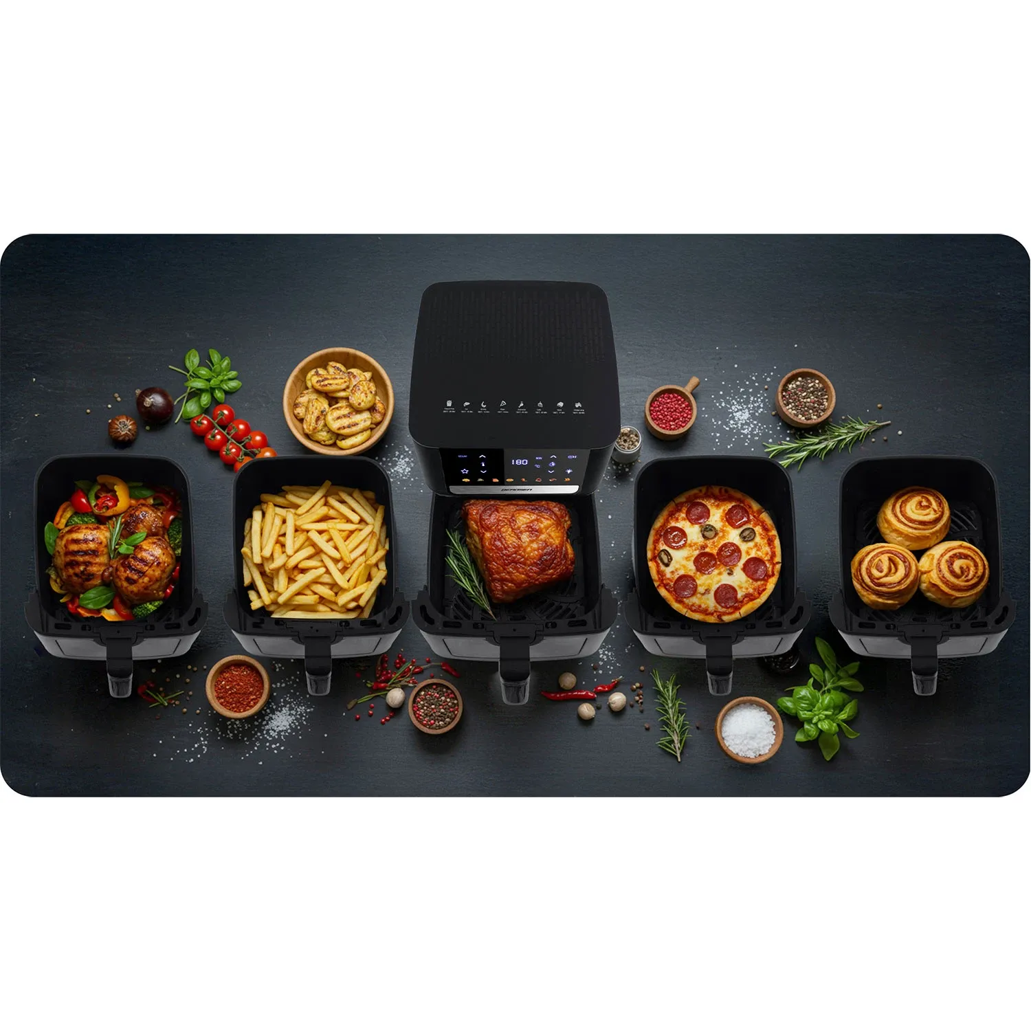 Grotelių padėklas oro keptuvei 23x22 Berdsen BD-655 - nuotrauka 1