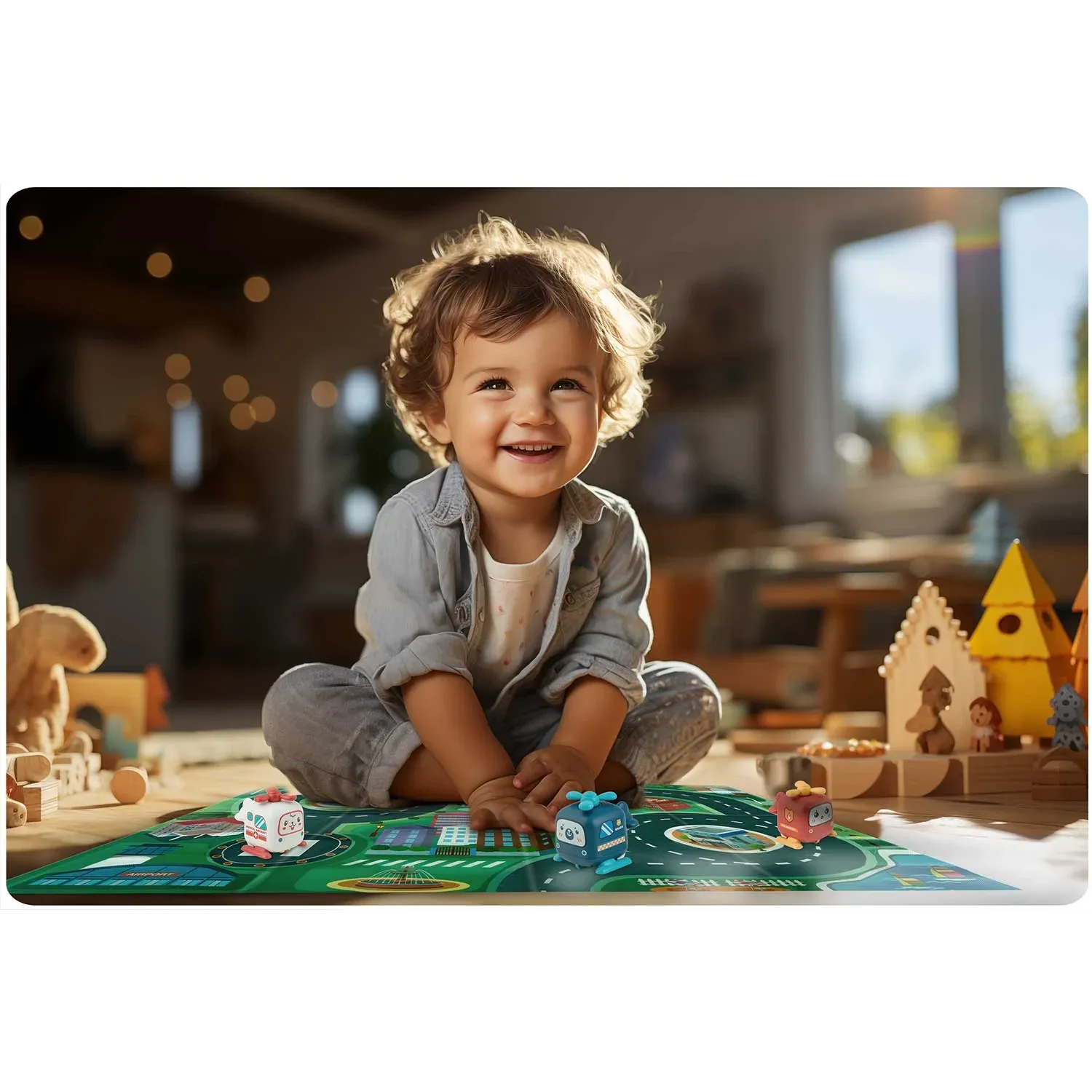 Edukacinis žaislinis namelis su telefonu RK-754 Ricokids - nuotrauka 1