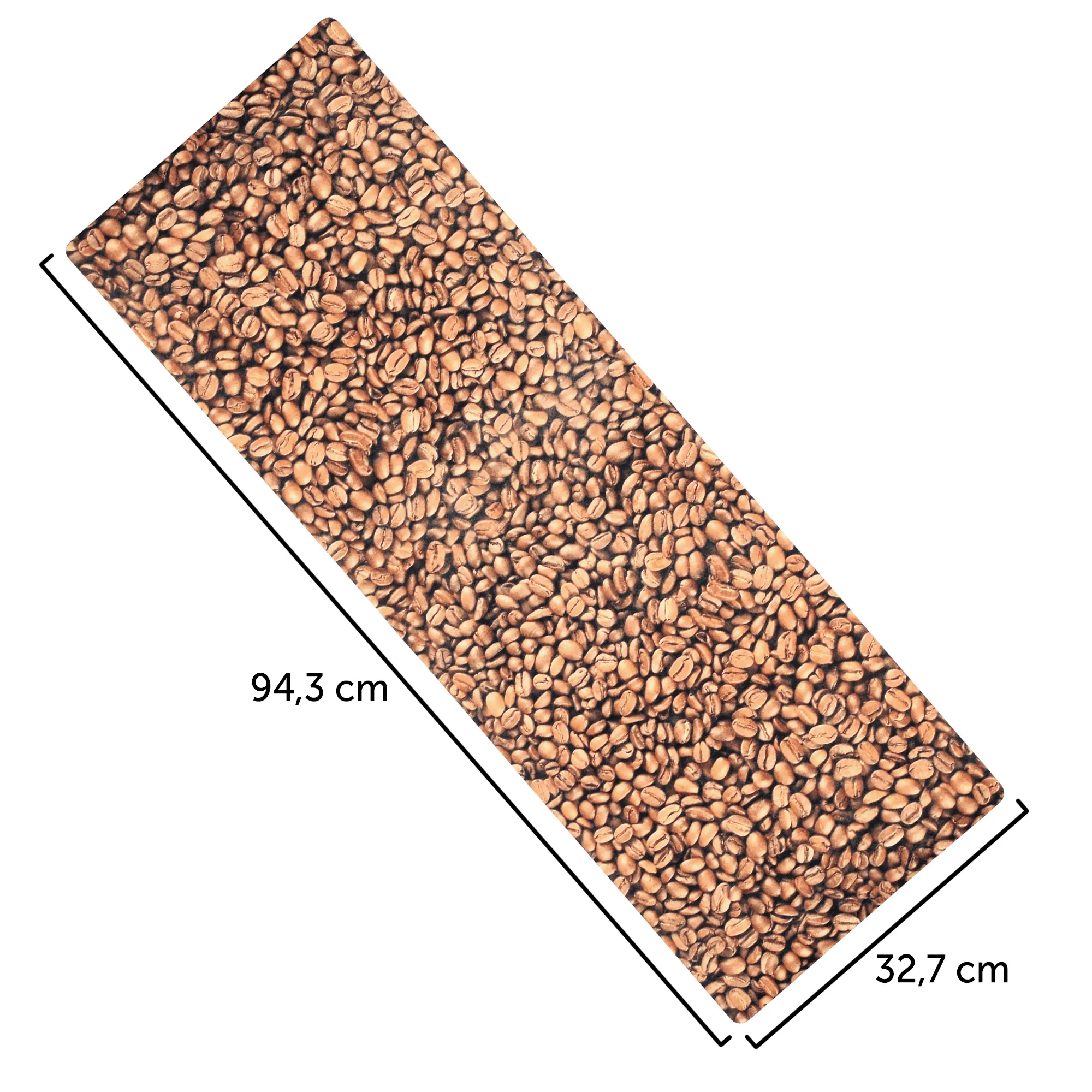 Agello stalo takelis 94 x 32 cm, kavos spalvos