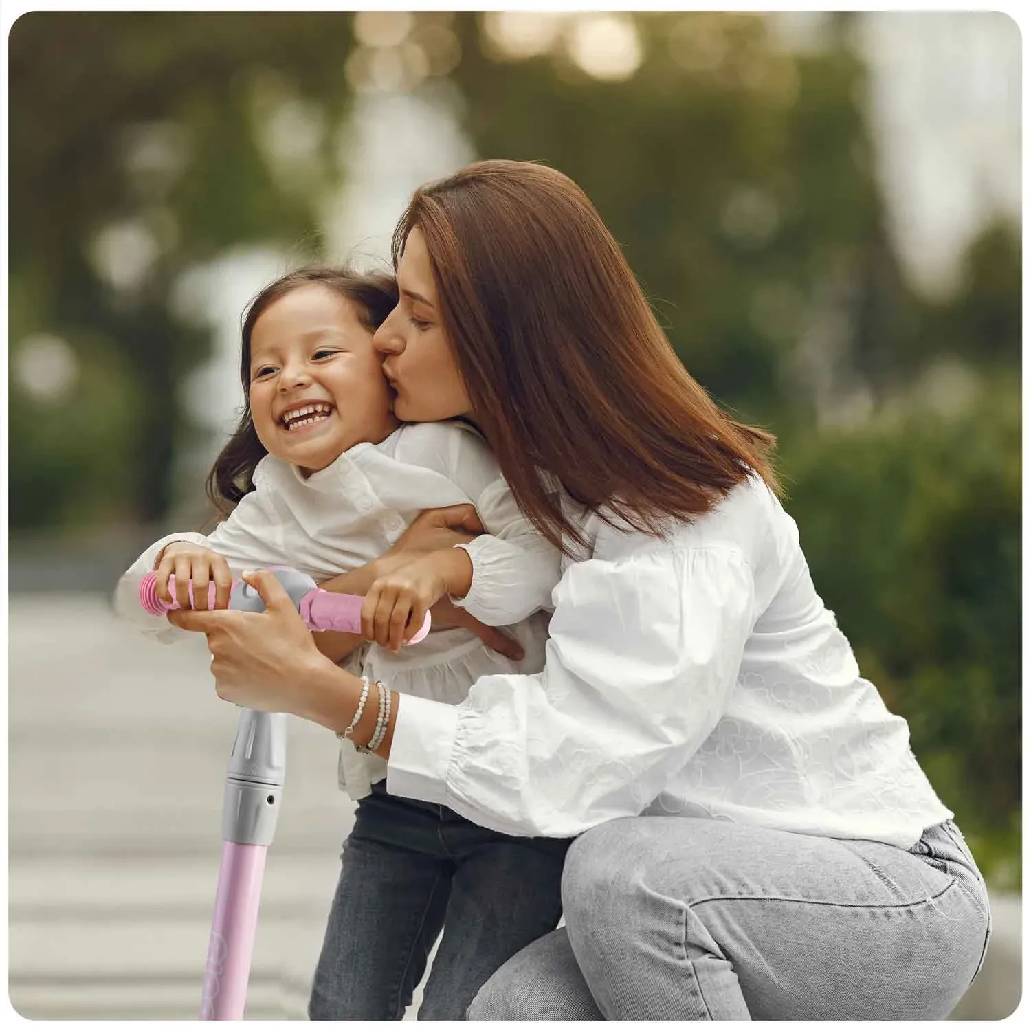 „Ricokids Piko“ triratis paspirtukas – rožinis - nuotrauka 1