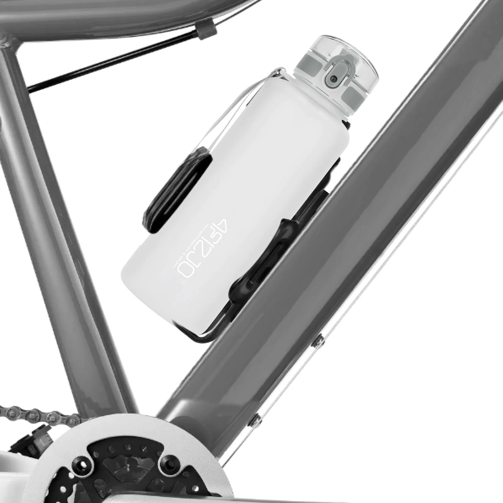 Sportinis vandens butelis 1 l pilkas