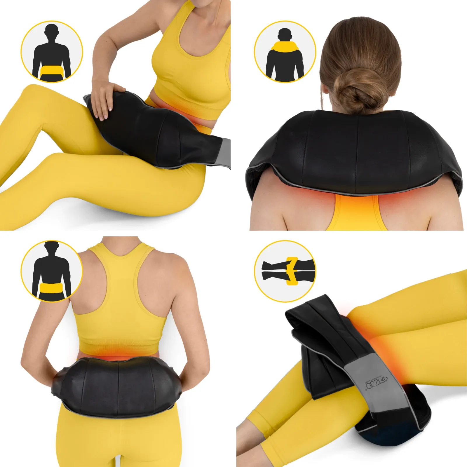 SHIATSU ULTRA+ kaklo masažuoklis pilkas