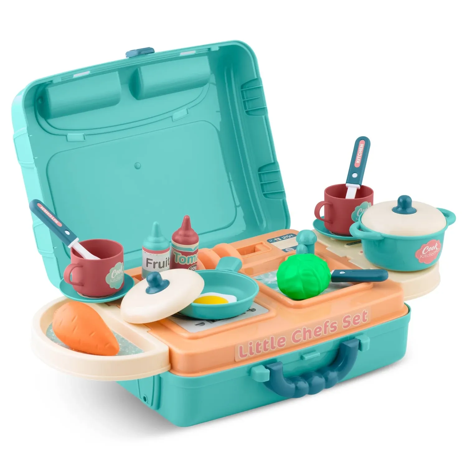 Ricokids 772901 Vaikiška virtuvė su dėklu - nuotrauka 1