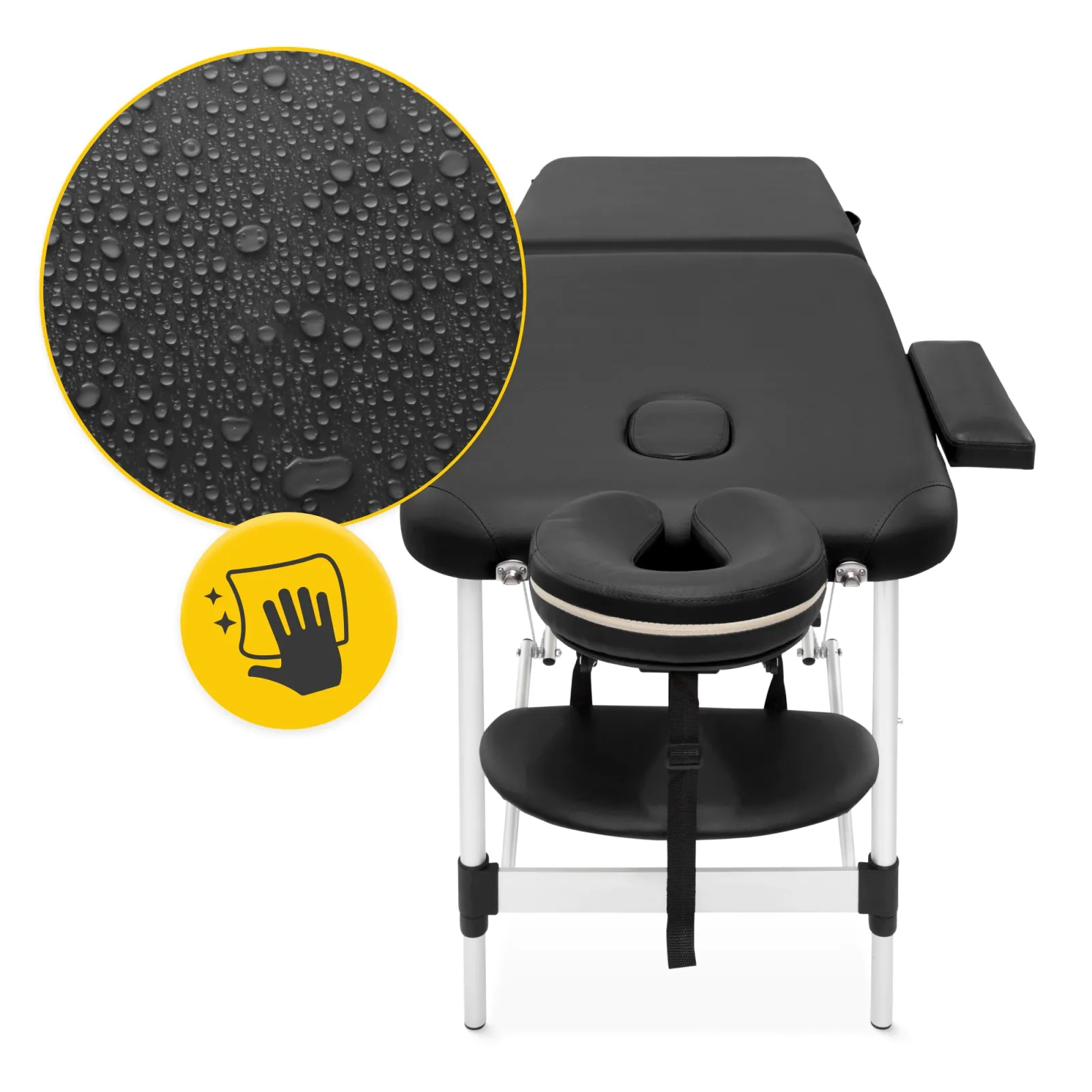 Aliuminio masažo stalas