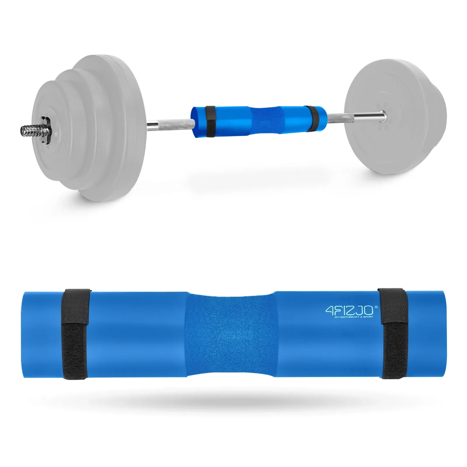 Mėlynas štangos apsaugas