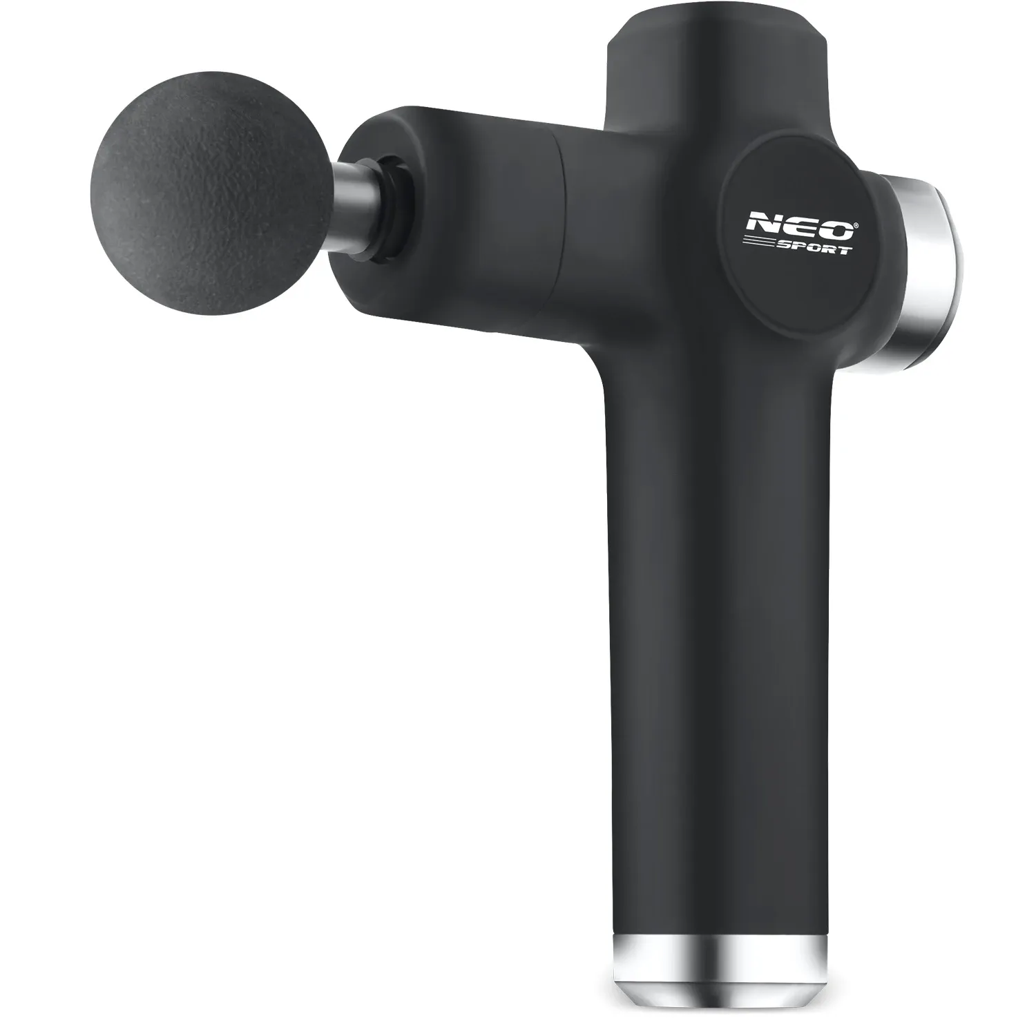 Kūno masažo pistoletas NS-501 Neo-sport juodas su 8 antgaliais - nuotrauka 1