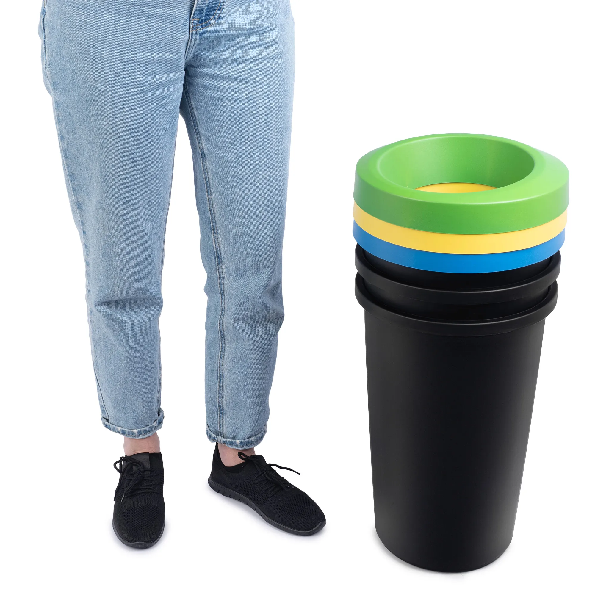 Givry šiukšliadėžė 3 x 25 l, juoda