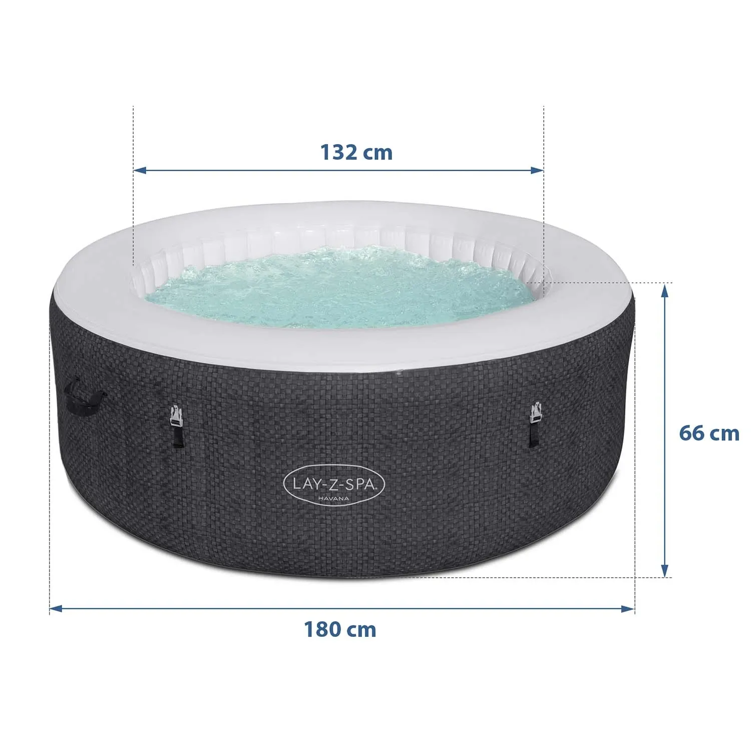 Pripučiama SPA vonia „Lay-Z Havana“ 4 asmenims, „Bestway 60035“ - nuotrauka 1