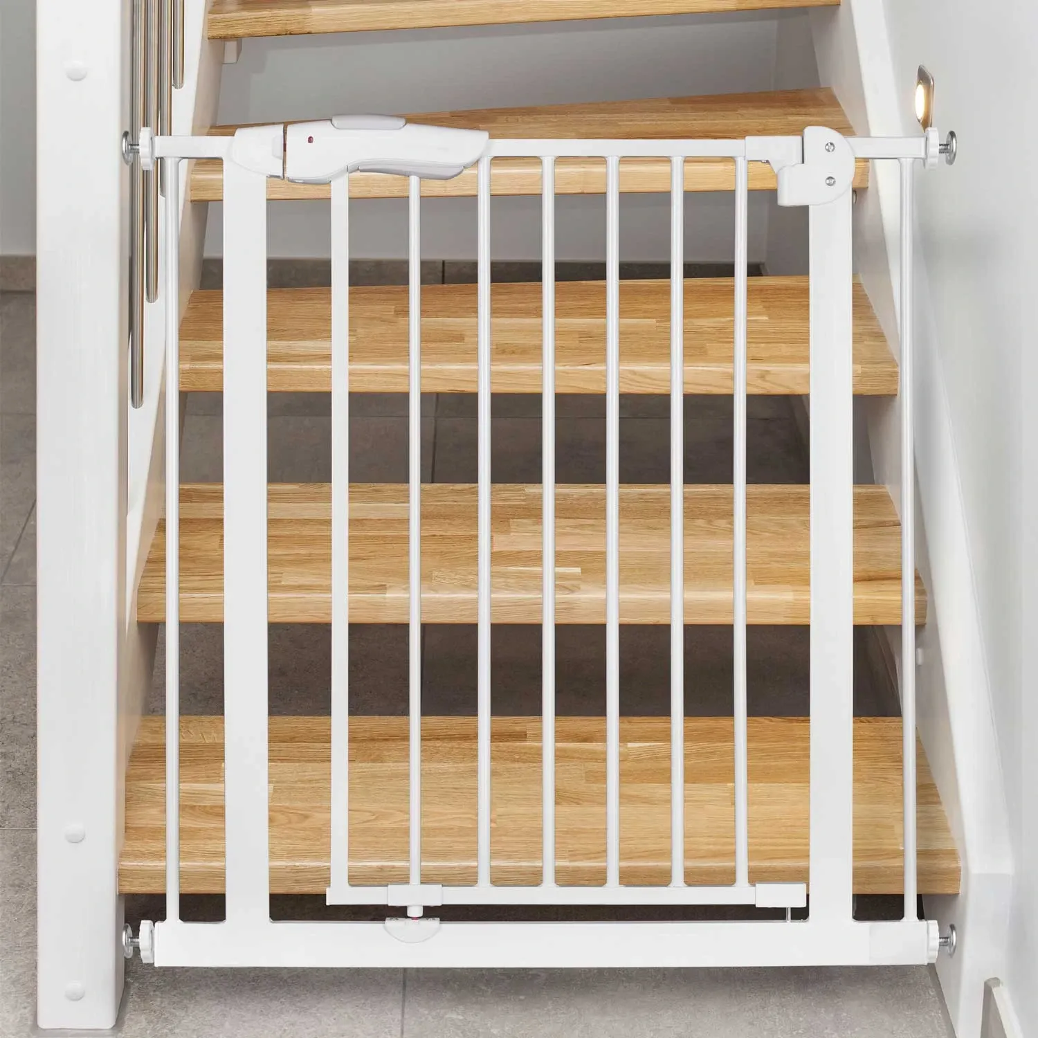 „Ricokids“ balti laiptų ir durų apsauginiai varteliai - nuotrauka 1