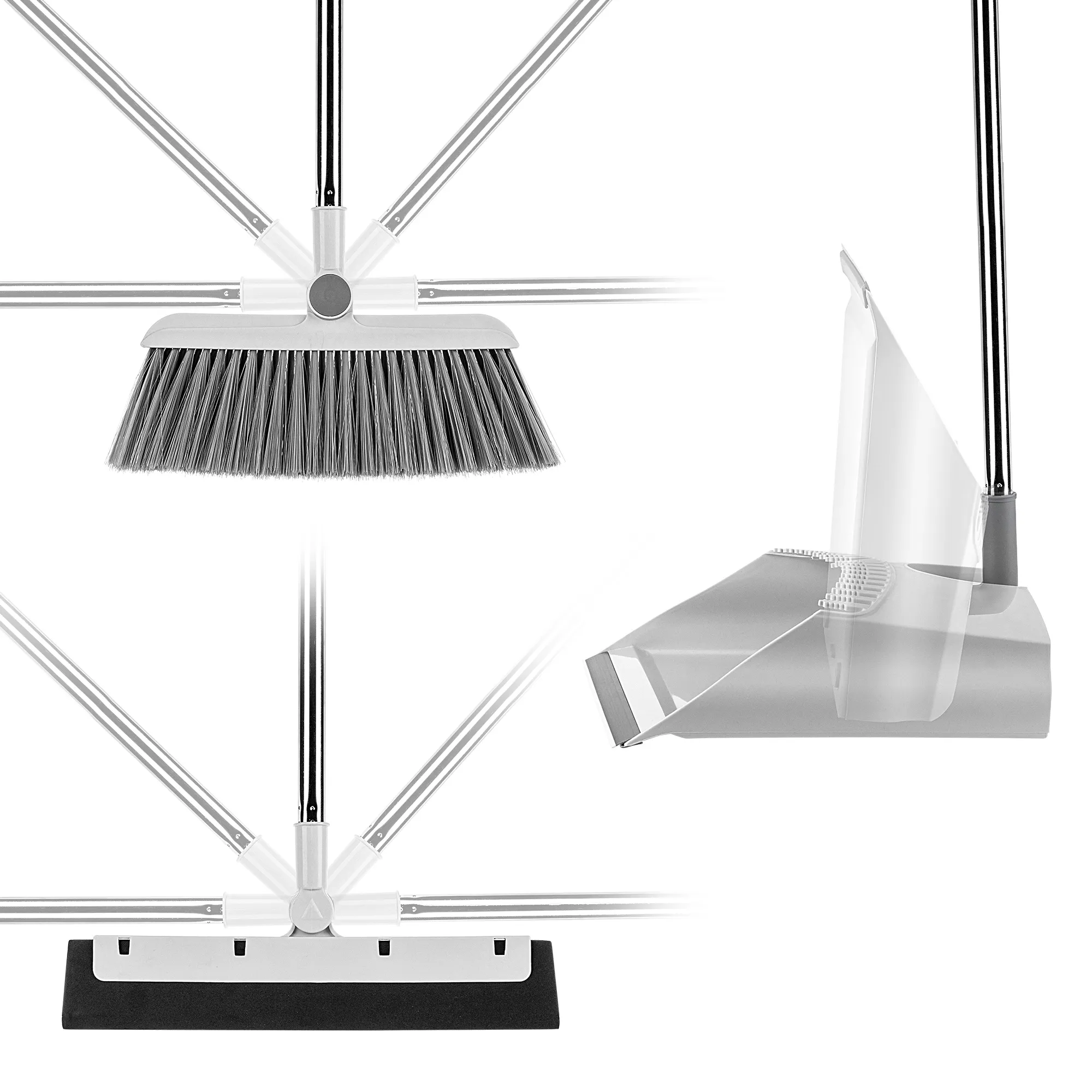 „Loken“ 3 viename valymo rinkinys: šluota, semtuvėlis ir šepetys