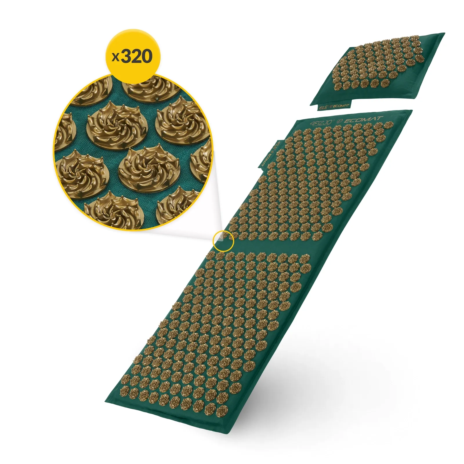 EKO akupresūros kilimėlis su pagalve