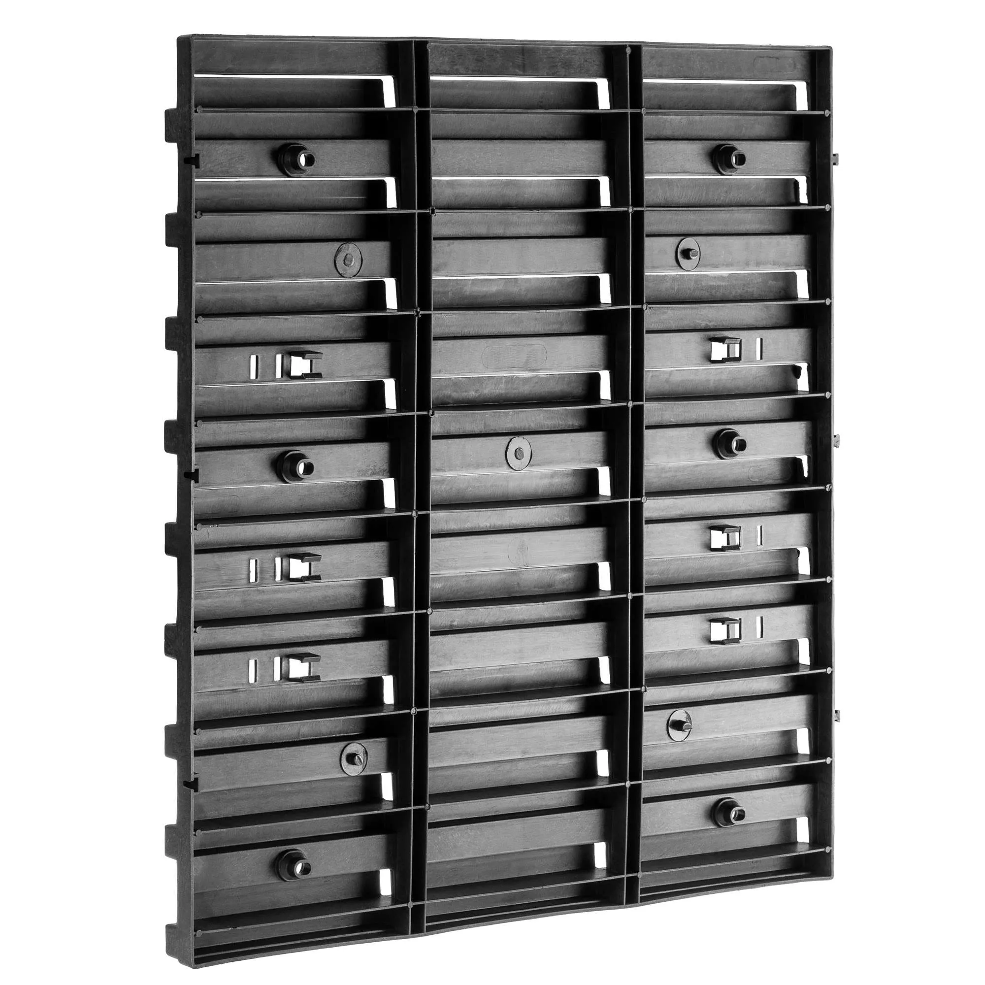 Tubize perforuota lenta 78x39cm juoda