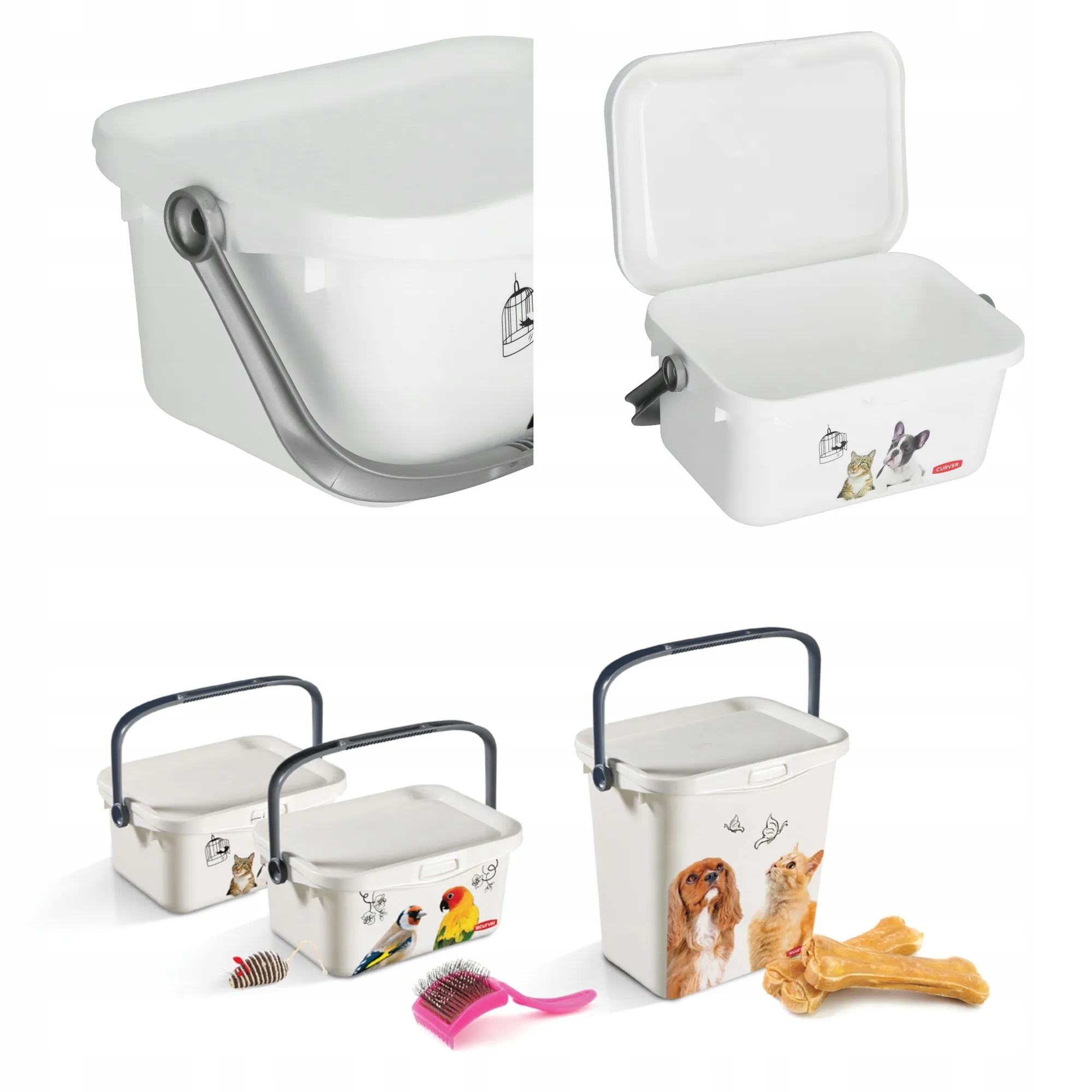 „Curver Pet Life“ 3 l maisto ir žaislų konteineris