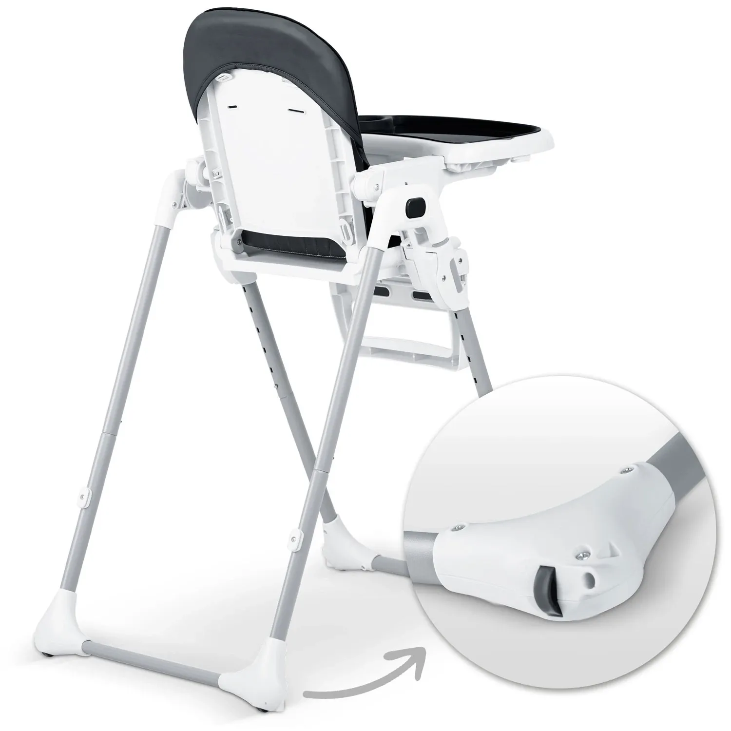 Ricokids Tulo maitinimo kėdutė, juoda - nuotrauka 1
