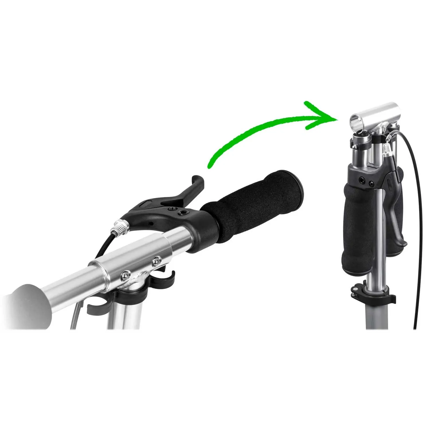 Soke City pilkas paspirtukas - nuotrauka 1