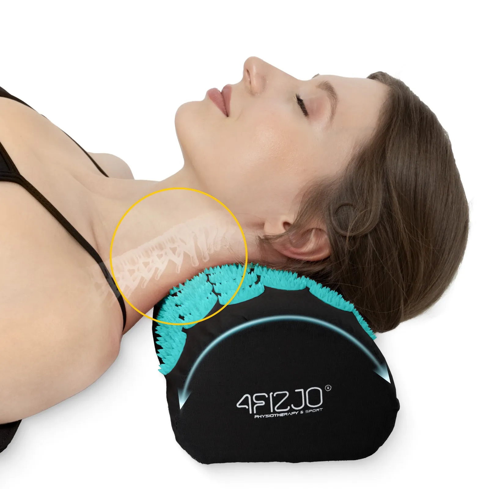 Didelis akupresūros kilimėlis su pagalvėle