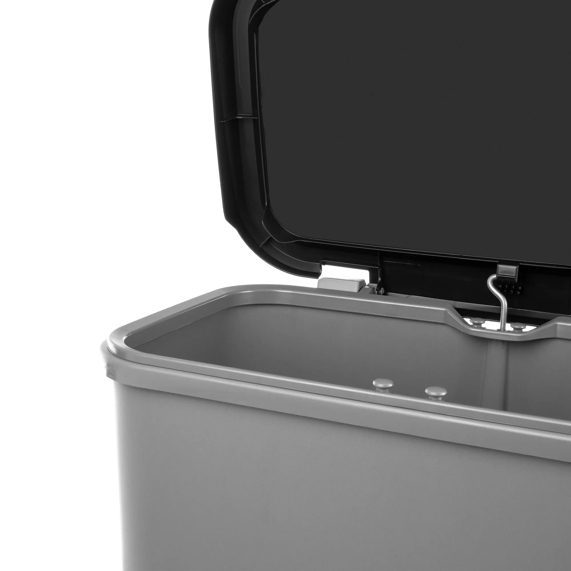 Curver Compatta šiukšliadėžė su pedalu, tamsiai pilka, 50 l