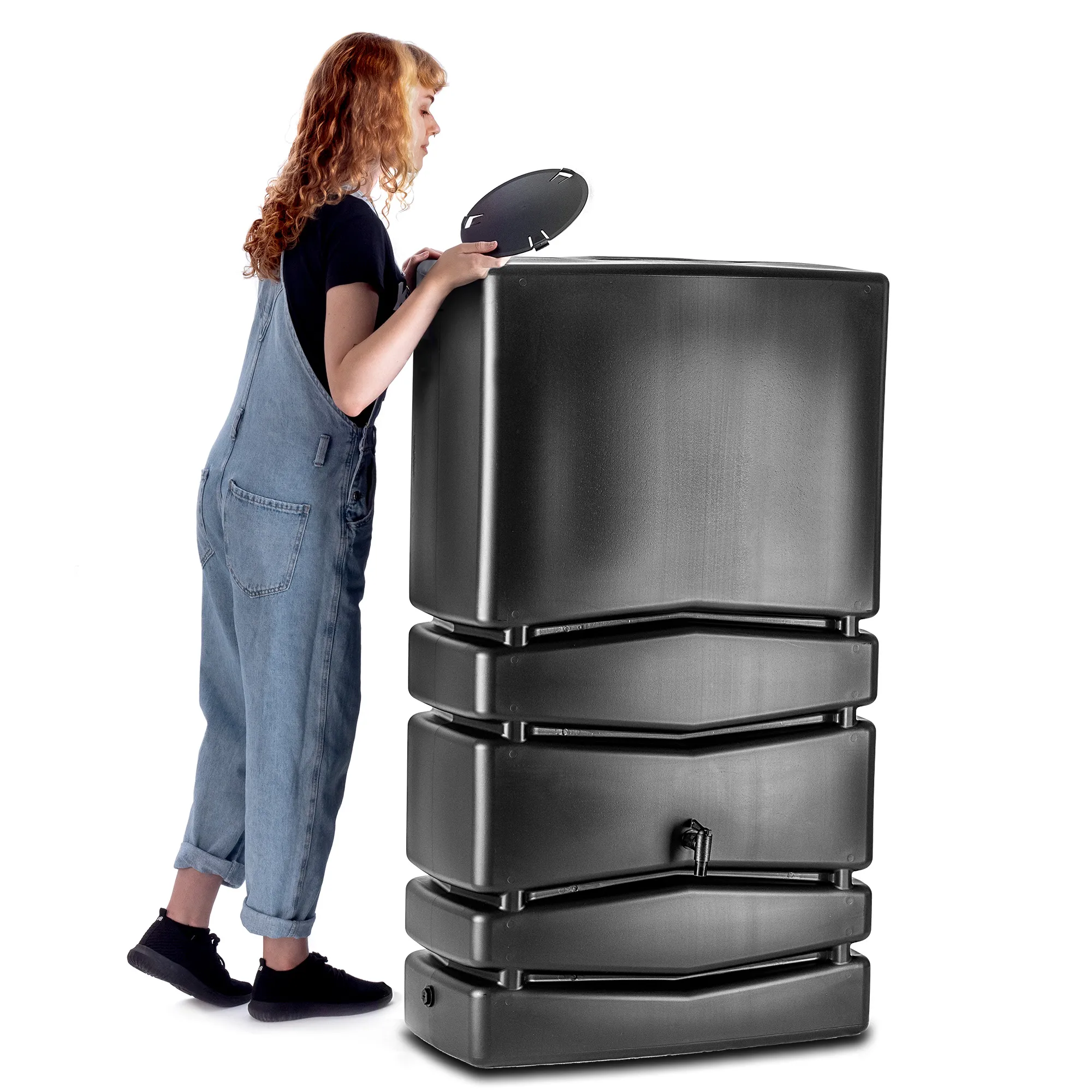 Asolo 350 l lietaus vandens bakas + prijungimo komplektas