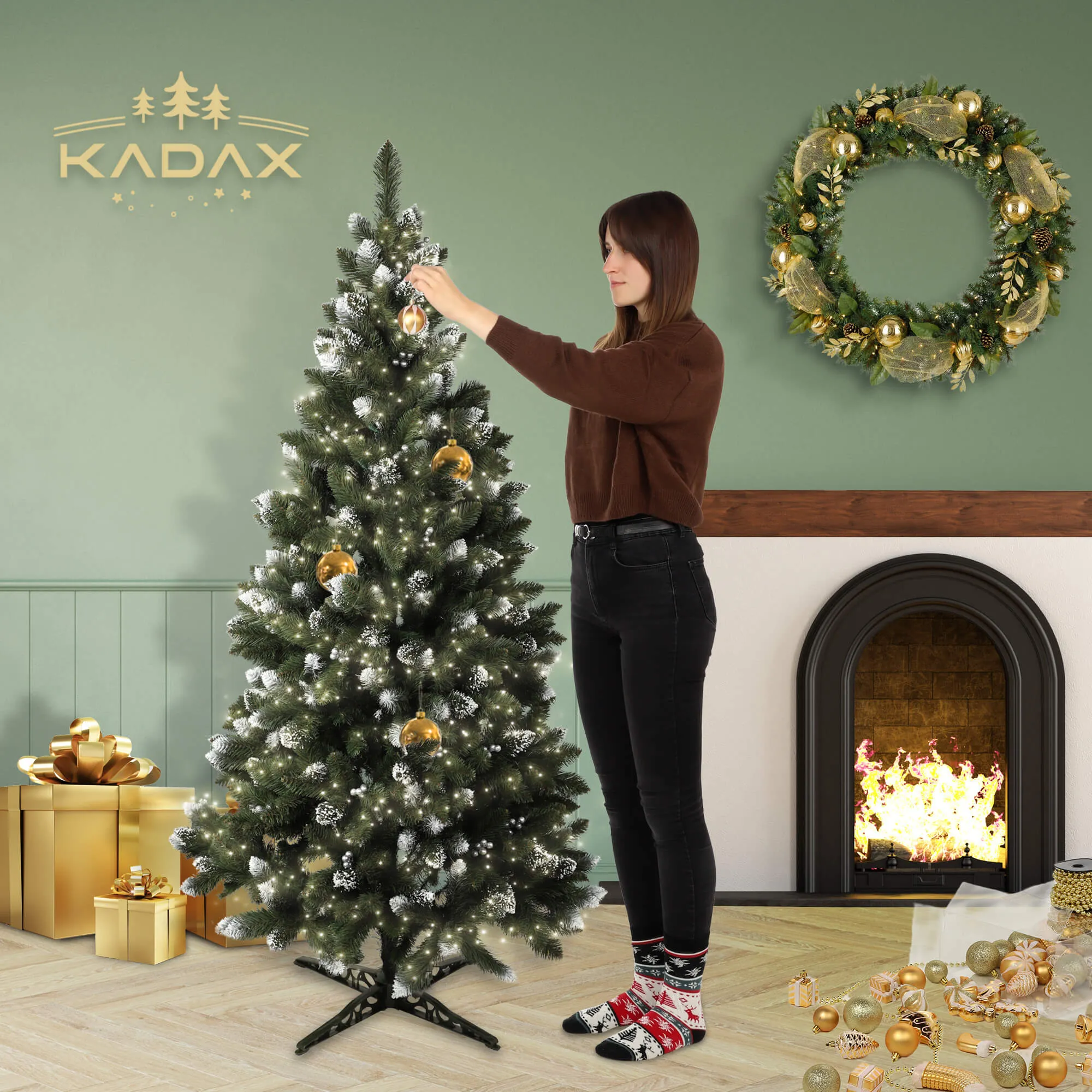 Dirbtinė Kalėdų eglutė, deimantinė pušis, Mantua, 180 cm