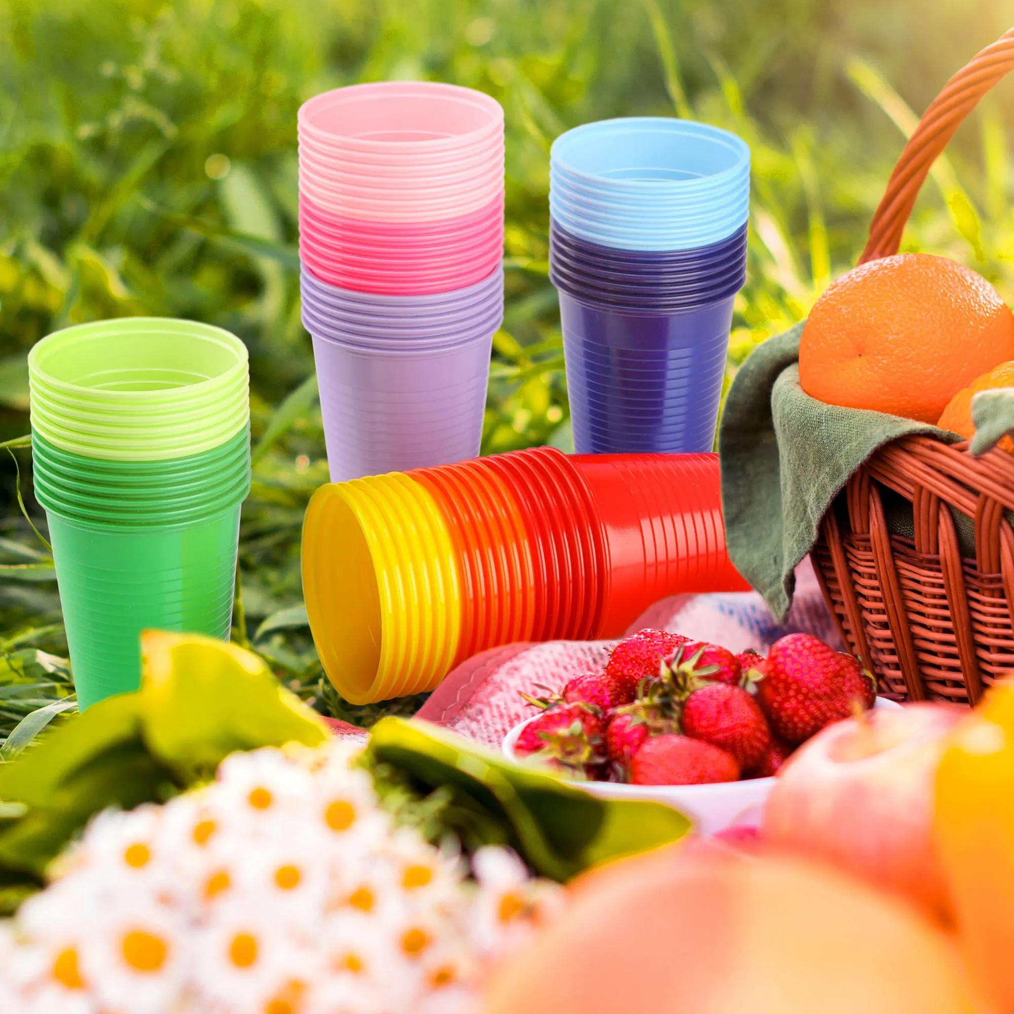 Ravi vienkartiniai puodeliai 200 ml, 6 vnt., rožiniai