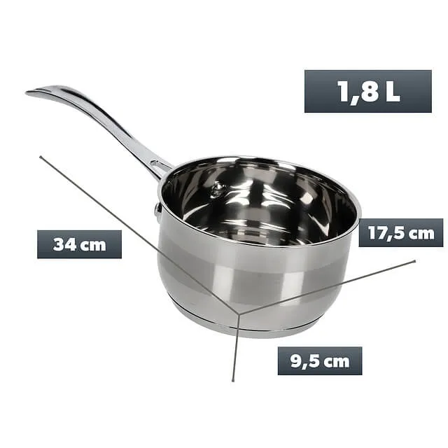 Berme 1,8 l plieninis puodas su rankena