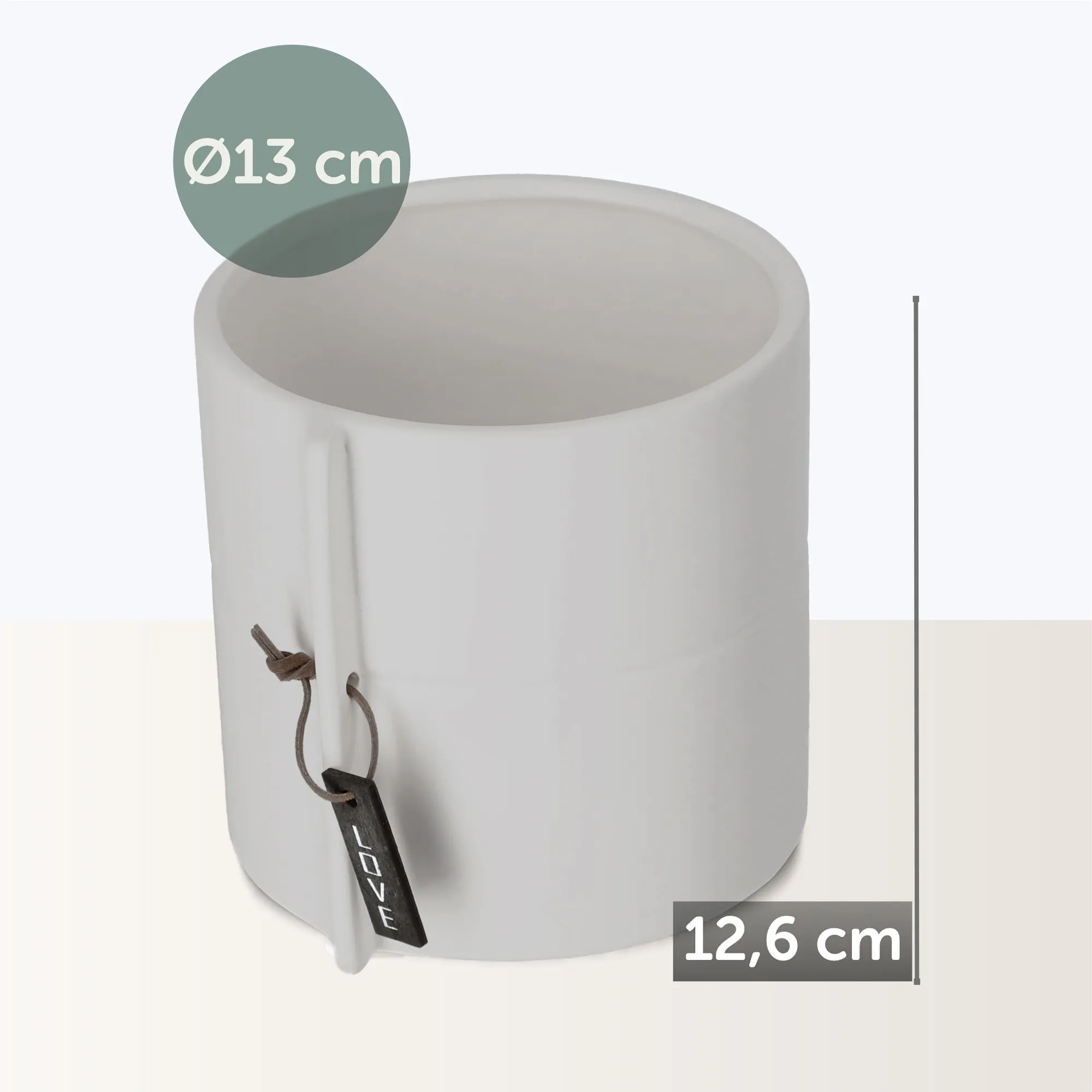 Keraminis dangtelis 13 cm