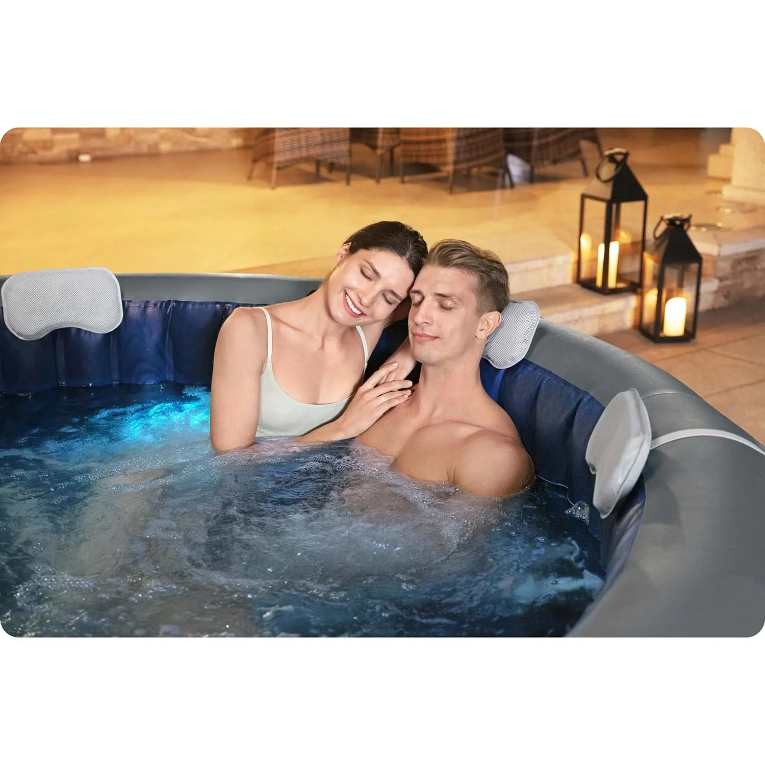 Pripučiama SPA vonia „Lay-Z Santorini“, 7 asmenims, „Bestway“, 60075 - nuotrauka 1