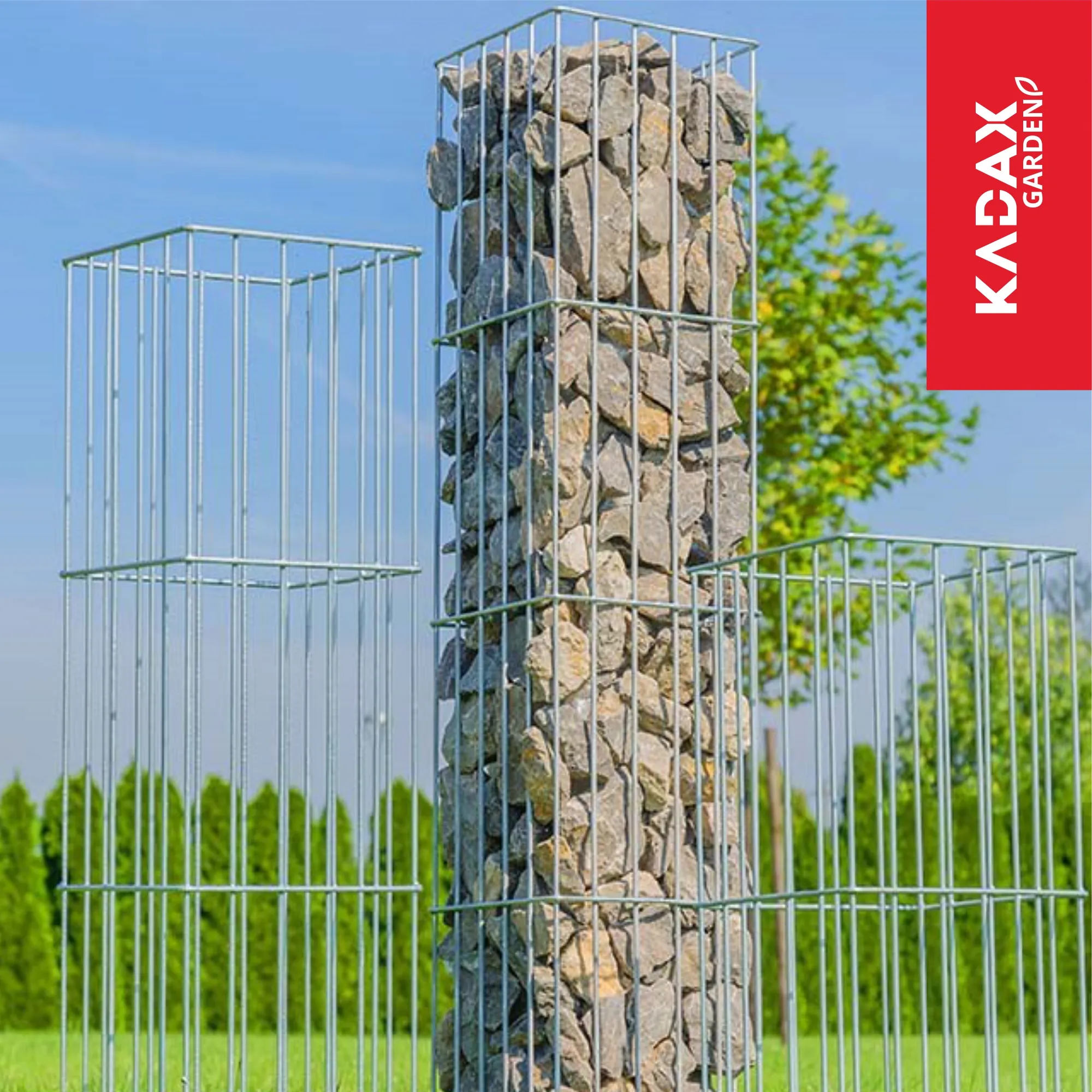 Sodo pergolės stulpas Kanny 120 x 29 cm, sidabrinis