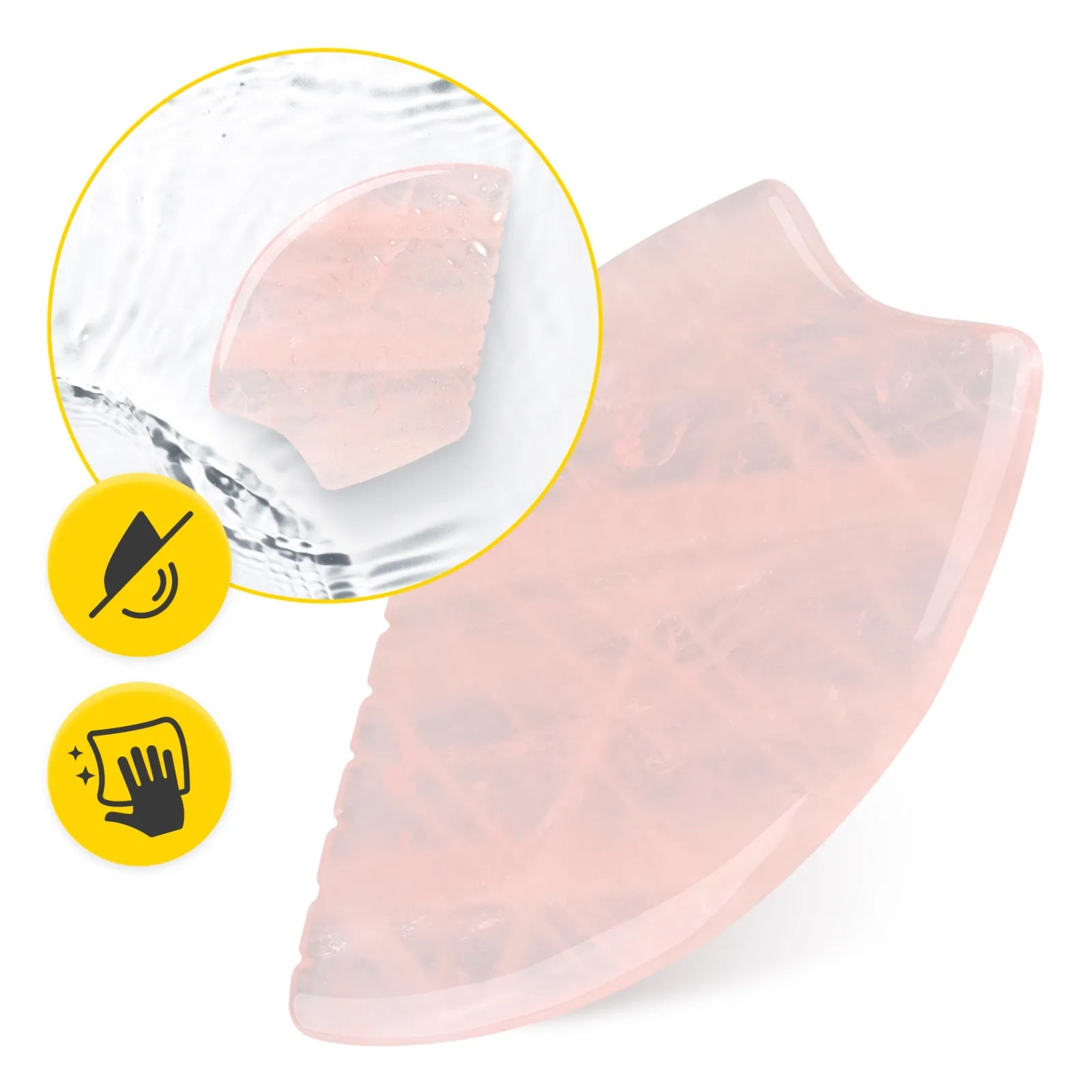 Rievuotas Gua Sha akmuo