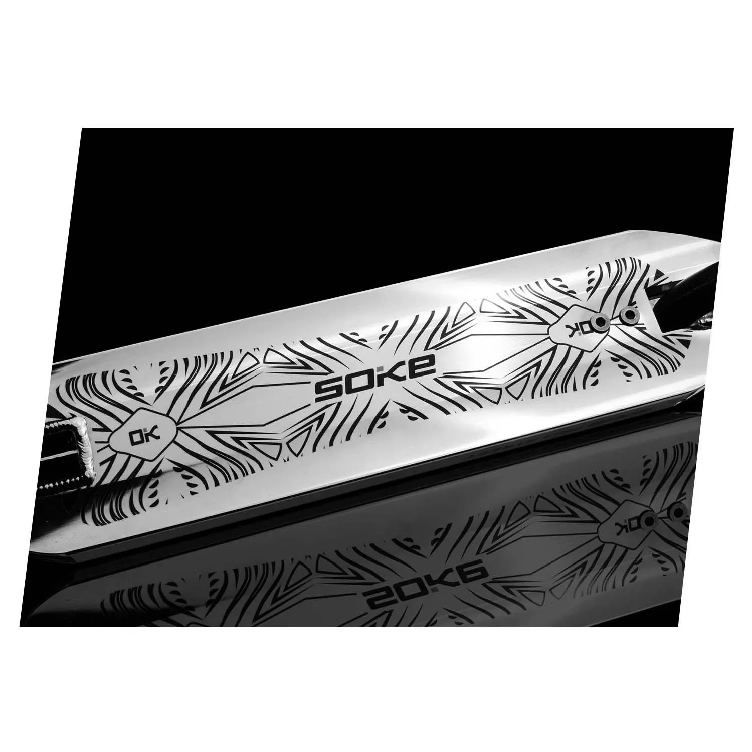 SOKE PRO gatvės sidabrinis triukų paspirtukas - nuotrauka 1