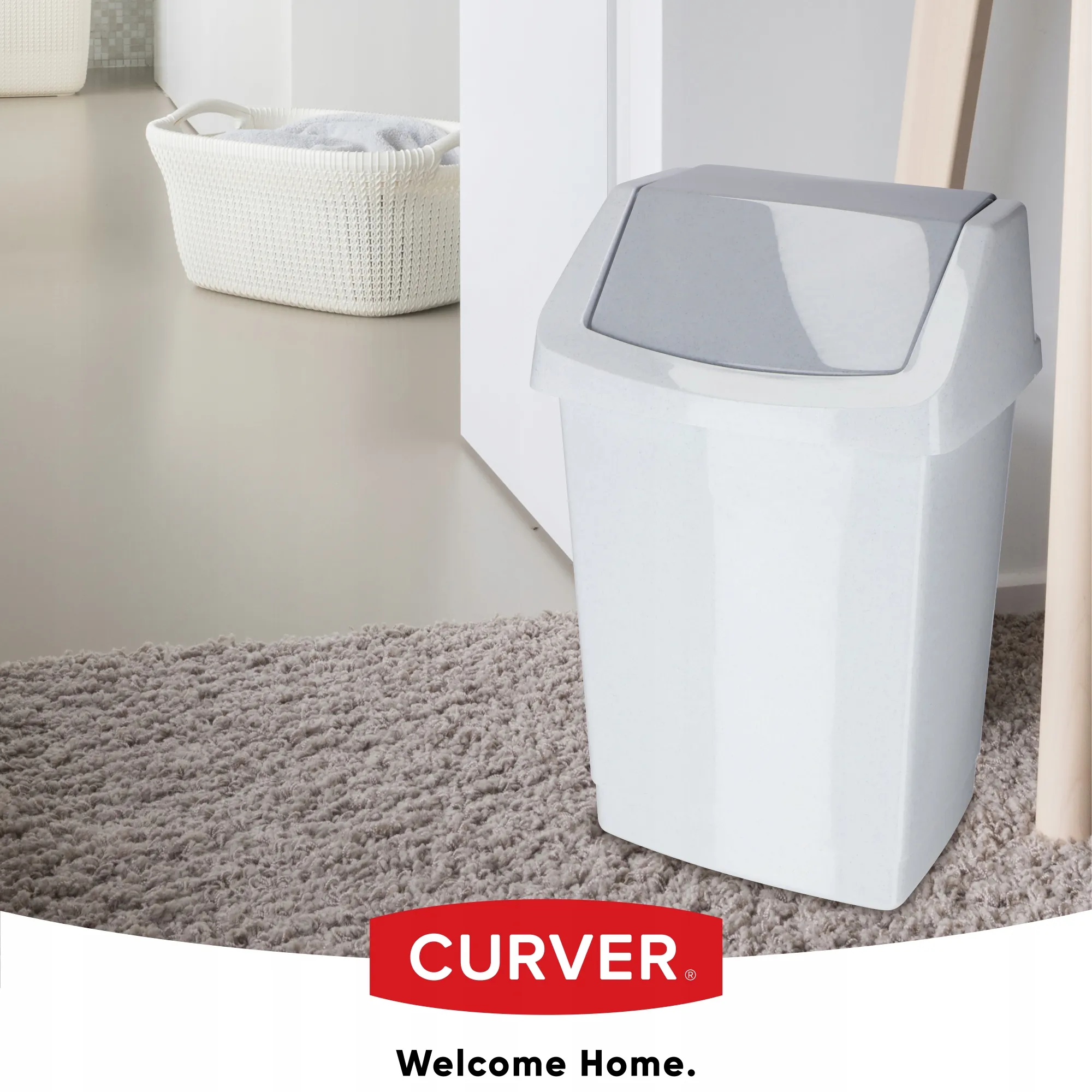 Curver Click-IT 25 l šiukšliadėžė, pilka